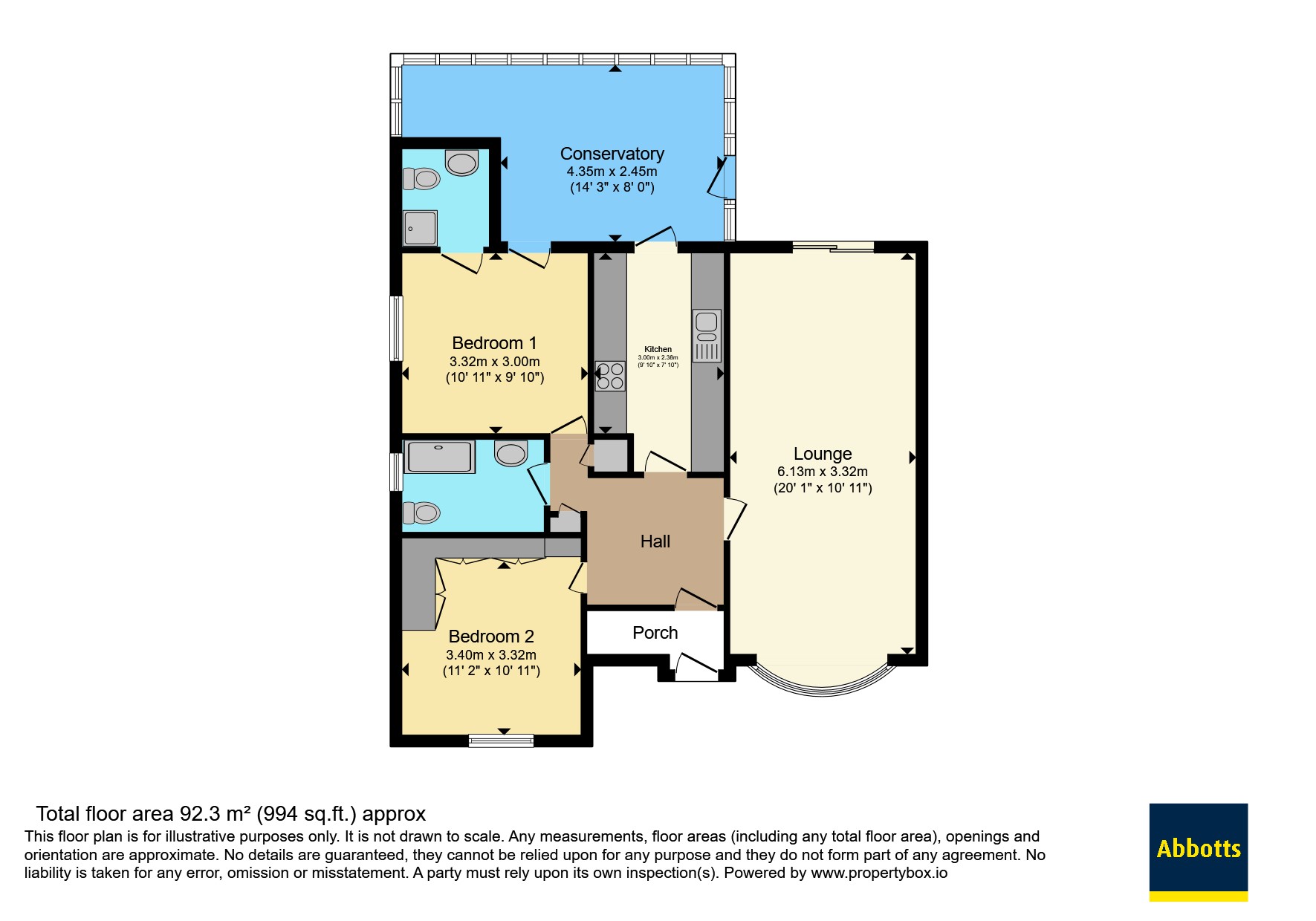 45, Tavistock Road, Chelmsford floorplan