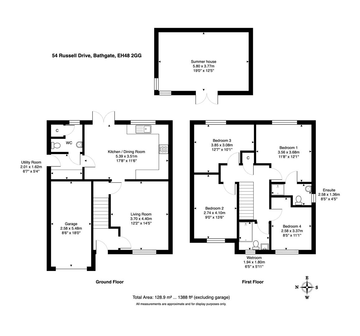 54, Russell Drive, Bathgate floorplan