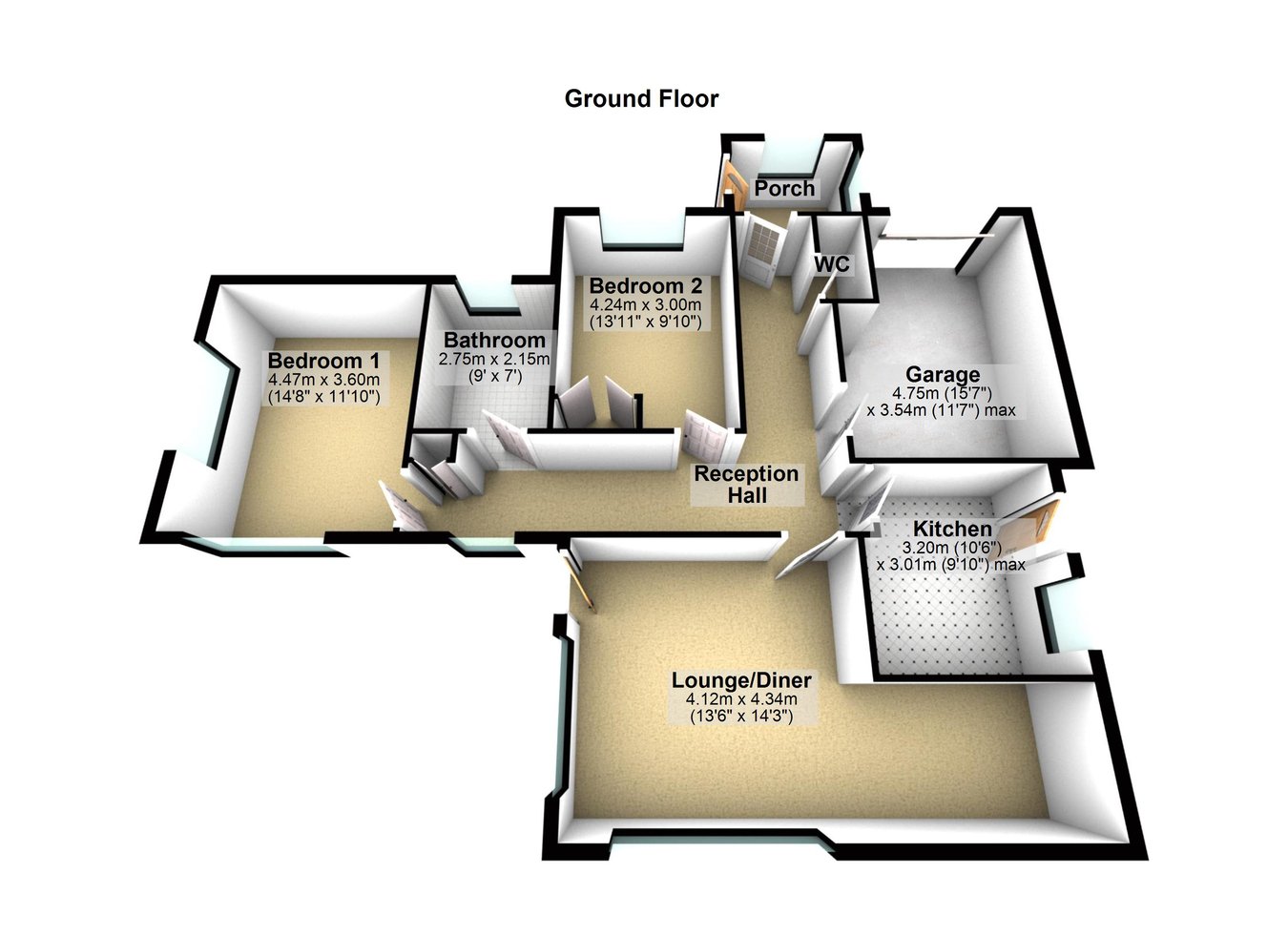 67, Hall Ing Lane, Holmfirth floorplan
