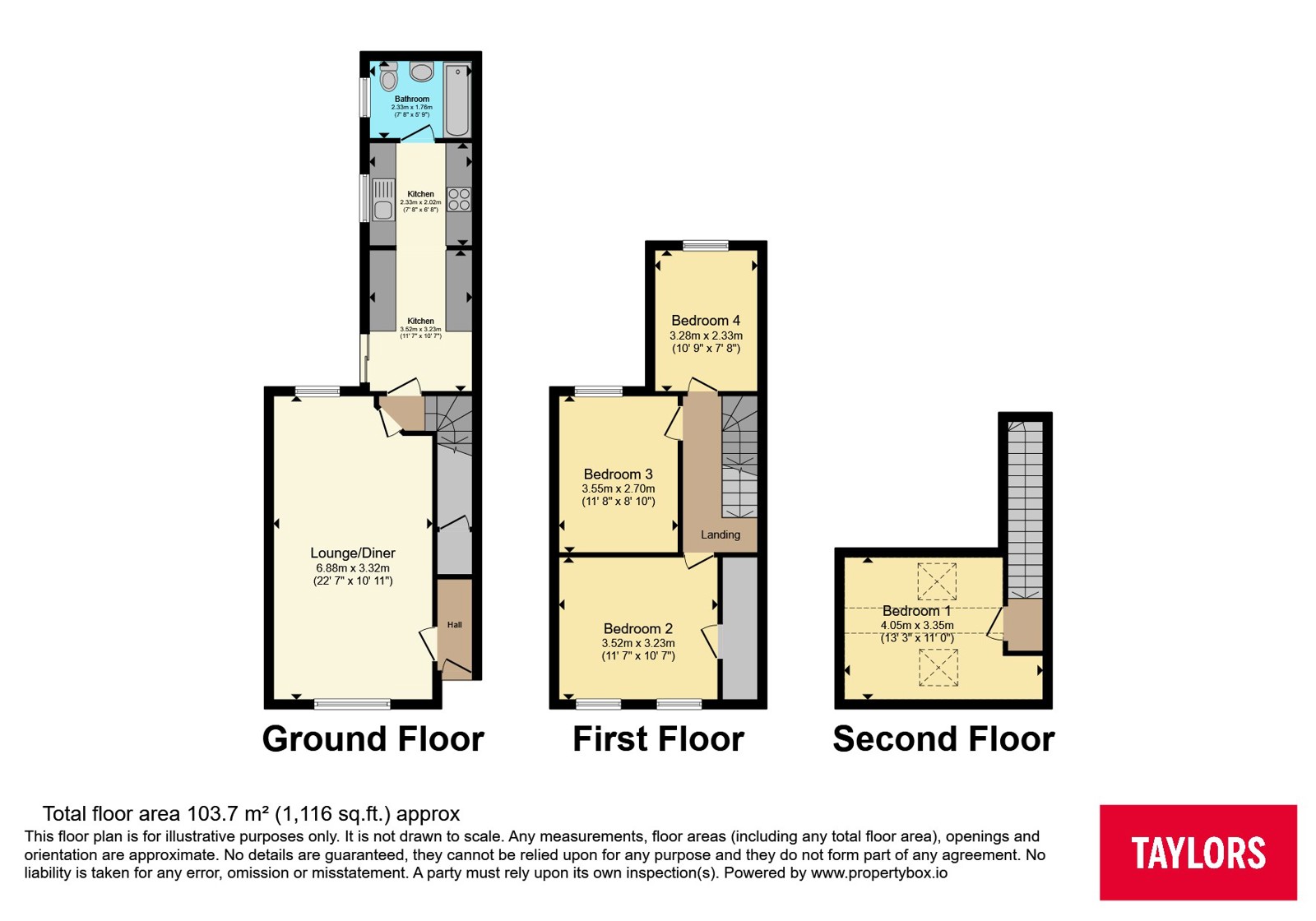 92, Oxford Street, Northamptonshire floorplan