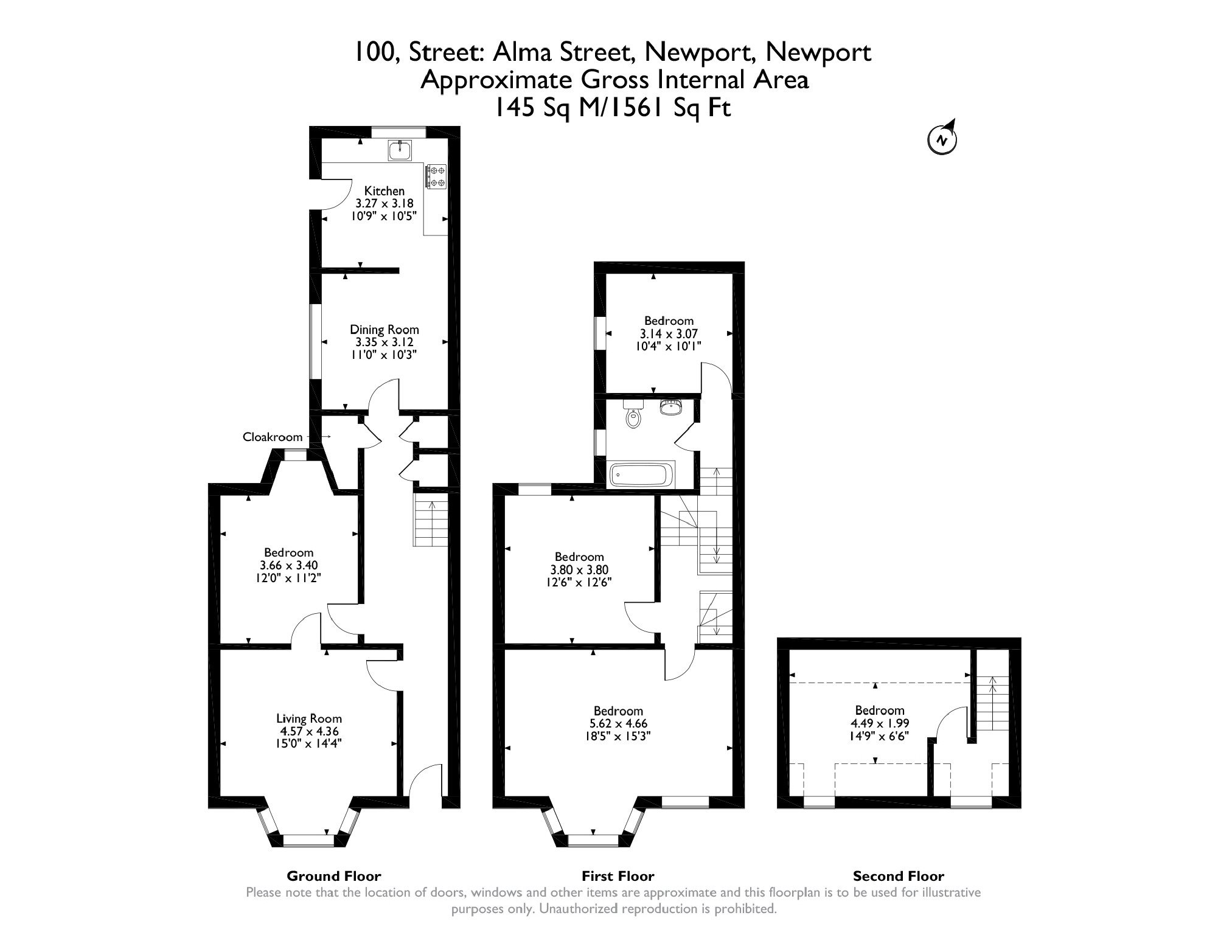 100, Alma Street, Newport floorplan