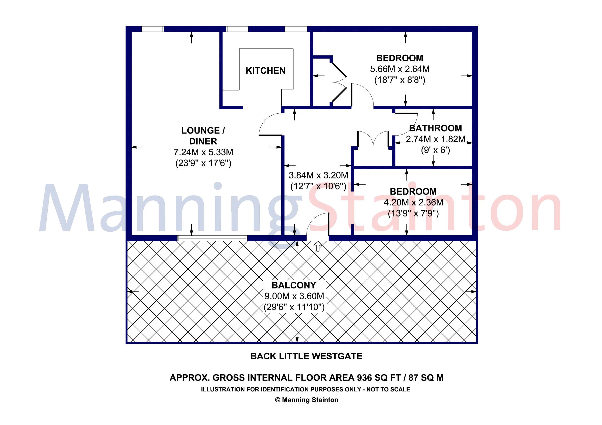 2 Bedrooms Flat to rent in Apartment 3, Back Little Westgate, Wakefield WF1