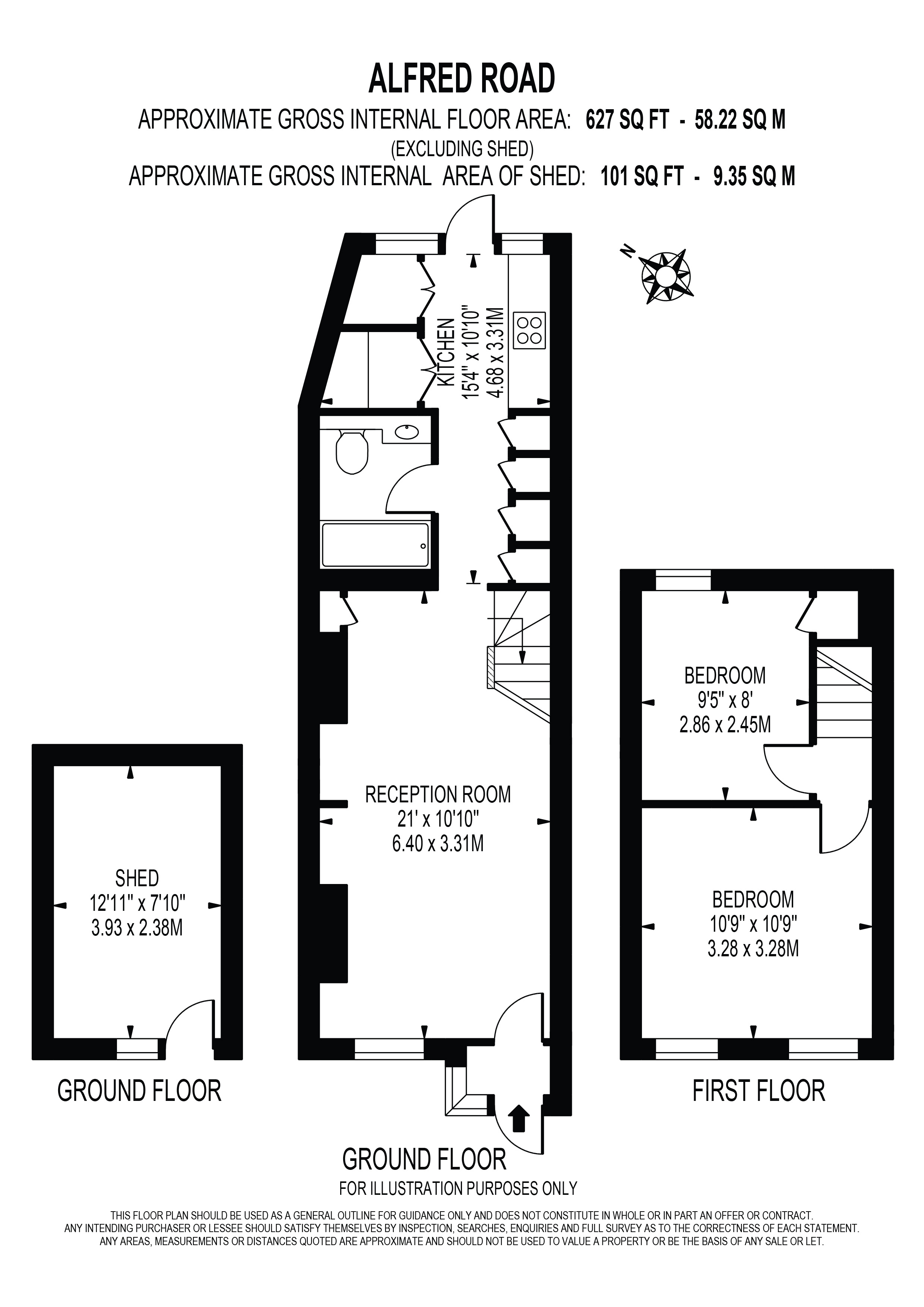 15, Alfred Road, London floorplan