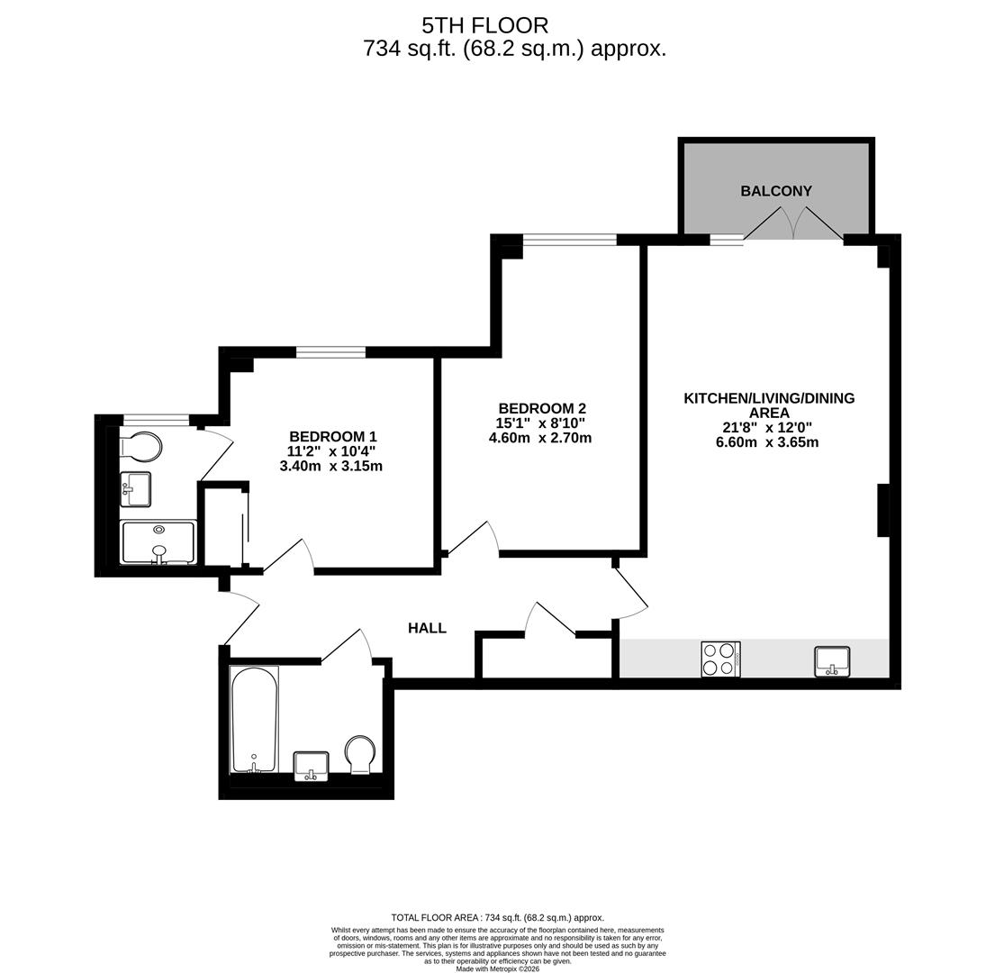 Flat 46, Chelsea Lodge, Wintergreen Boulevard, West Drayton floorplan