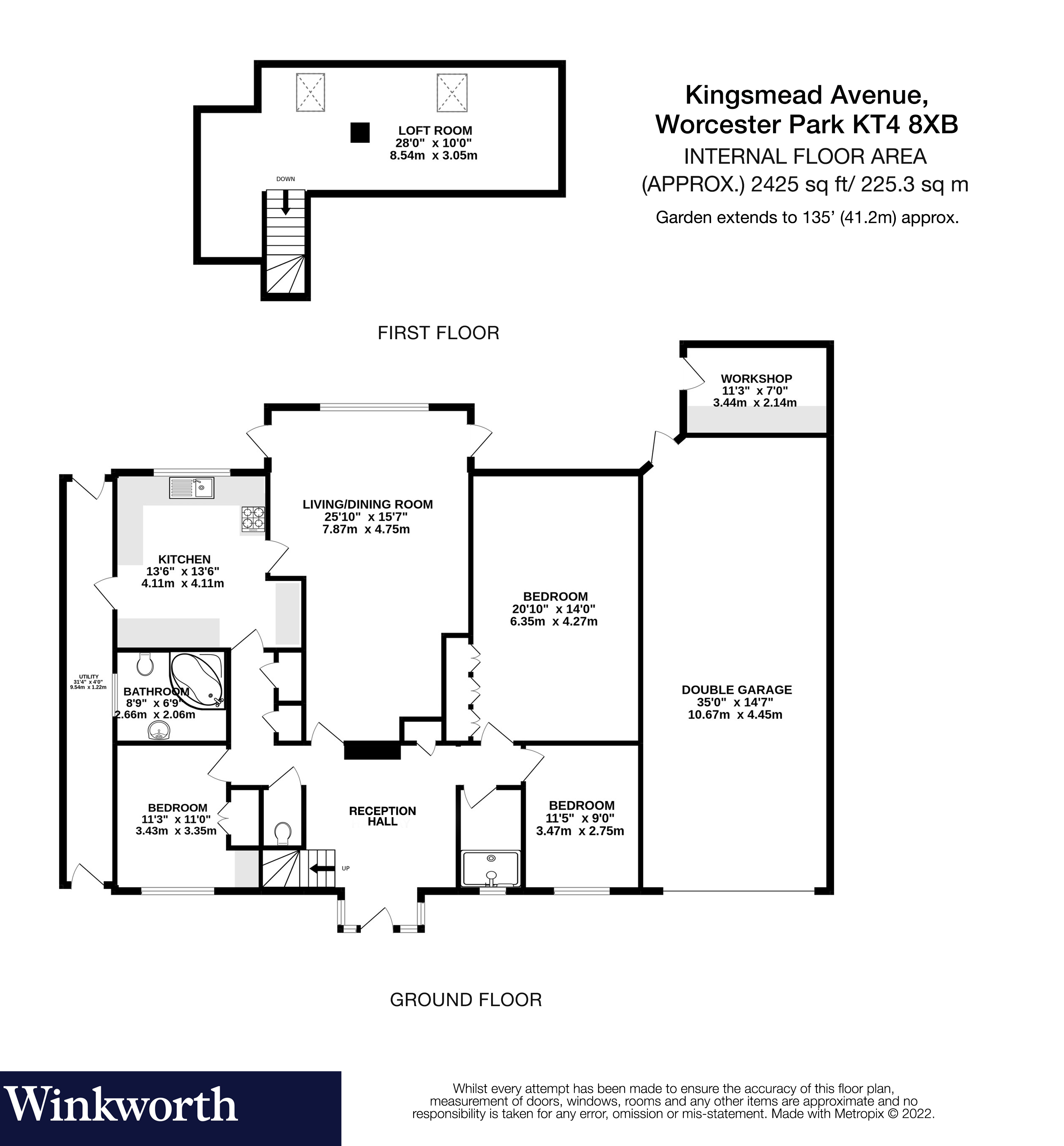 Kingsmead Avenue, Worcester Park, Surrey KT4, 4 bedroom bungalow for