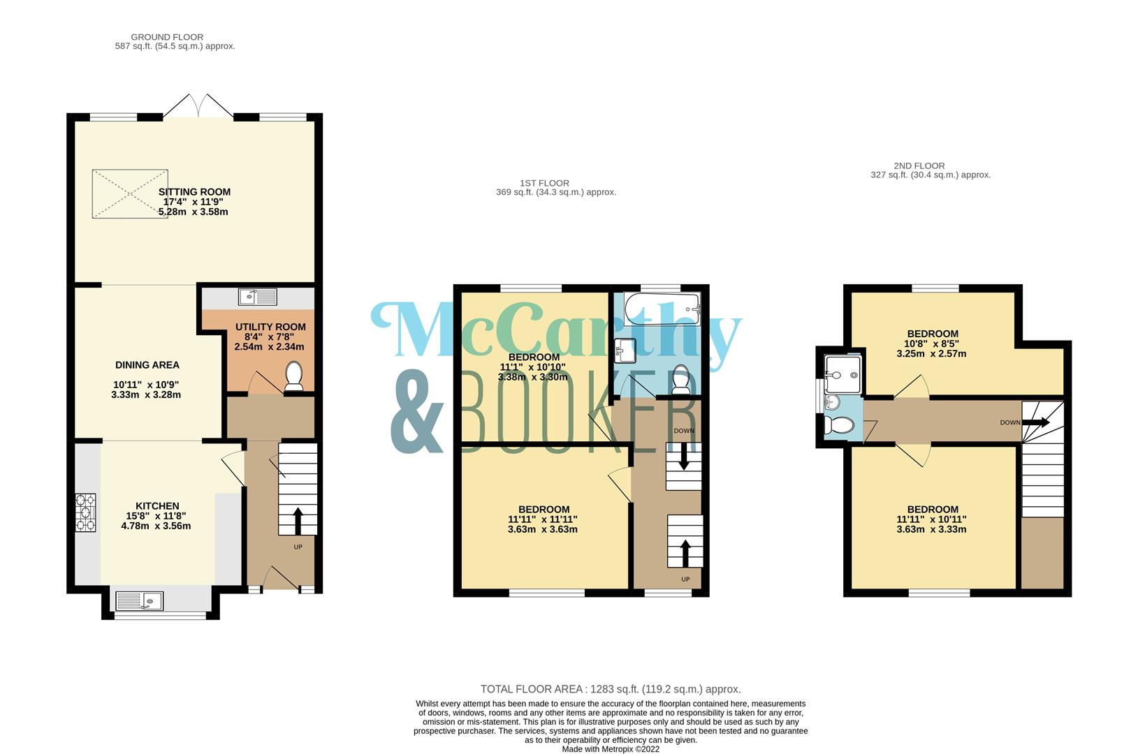 276, Park Road, Cowes floorplan