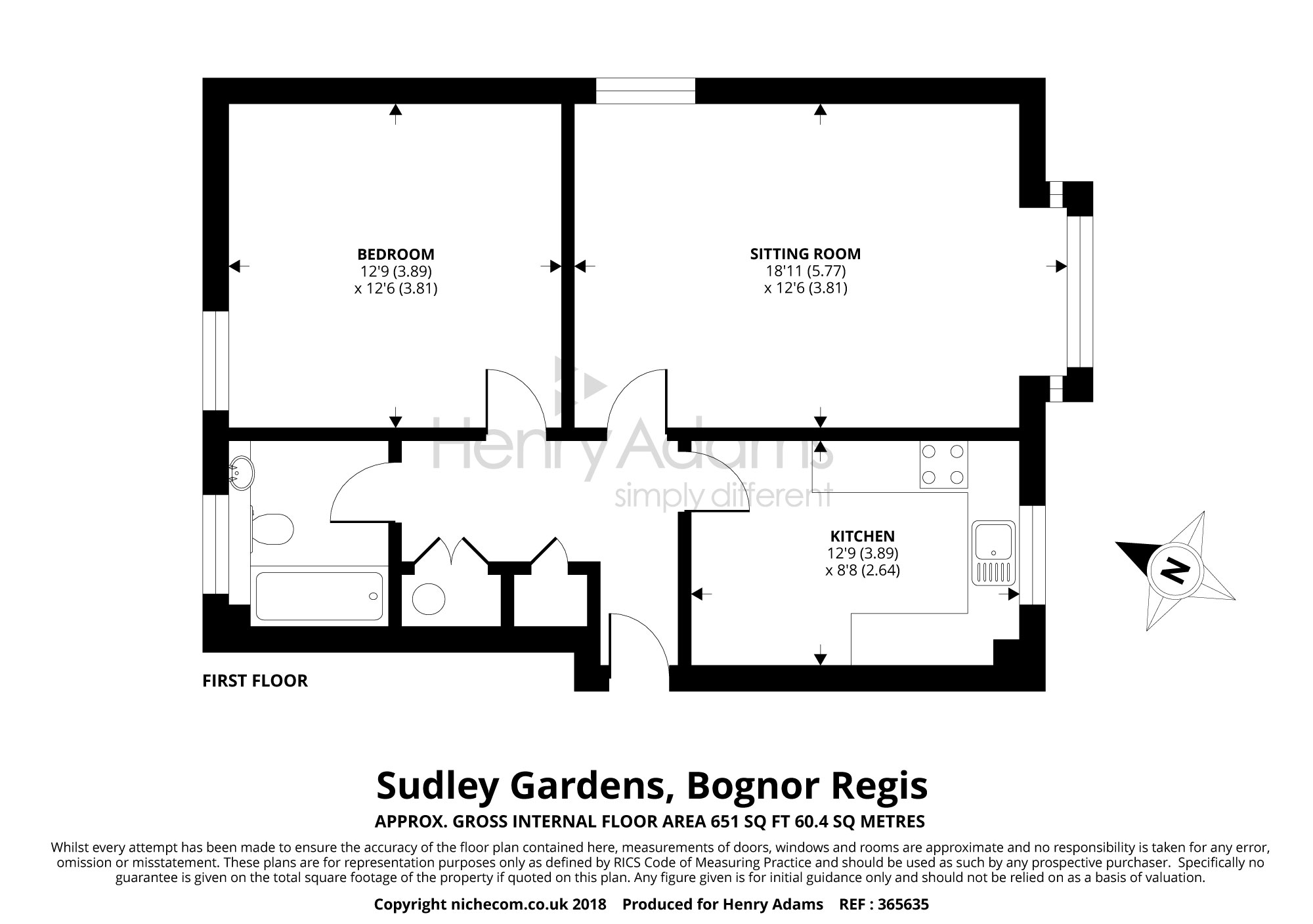 1 Bedrooms Flat for sale in Sudley Gardens, High Street, Bognor Regis PO21