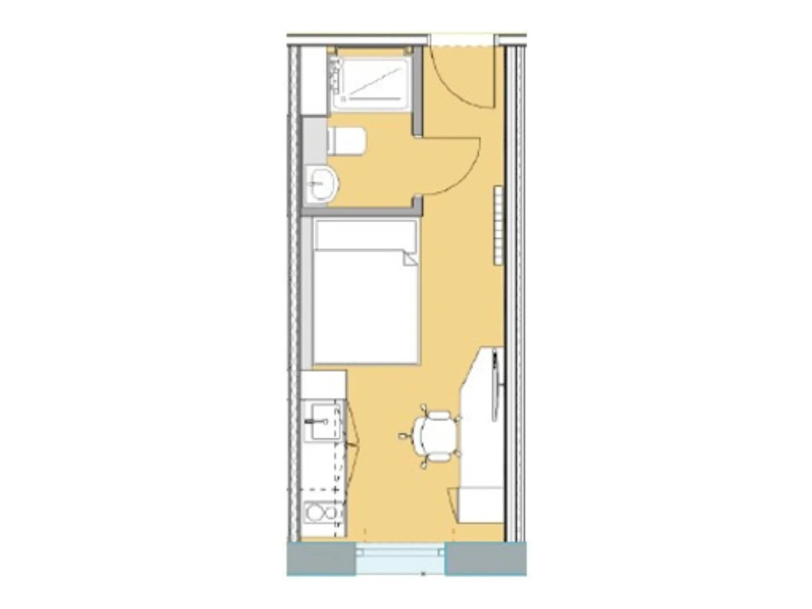 Classic Studio 1, Beckton House, Beeston floorplan