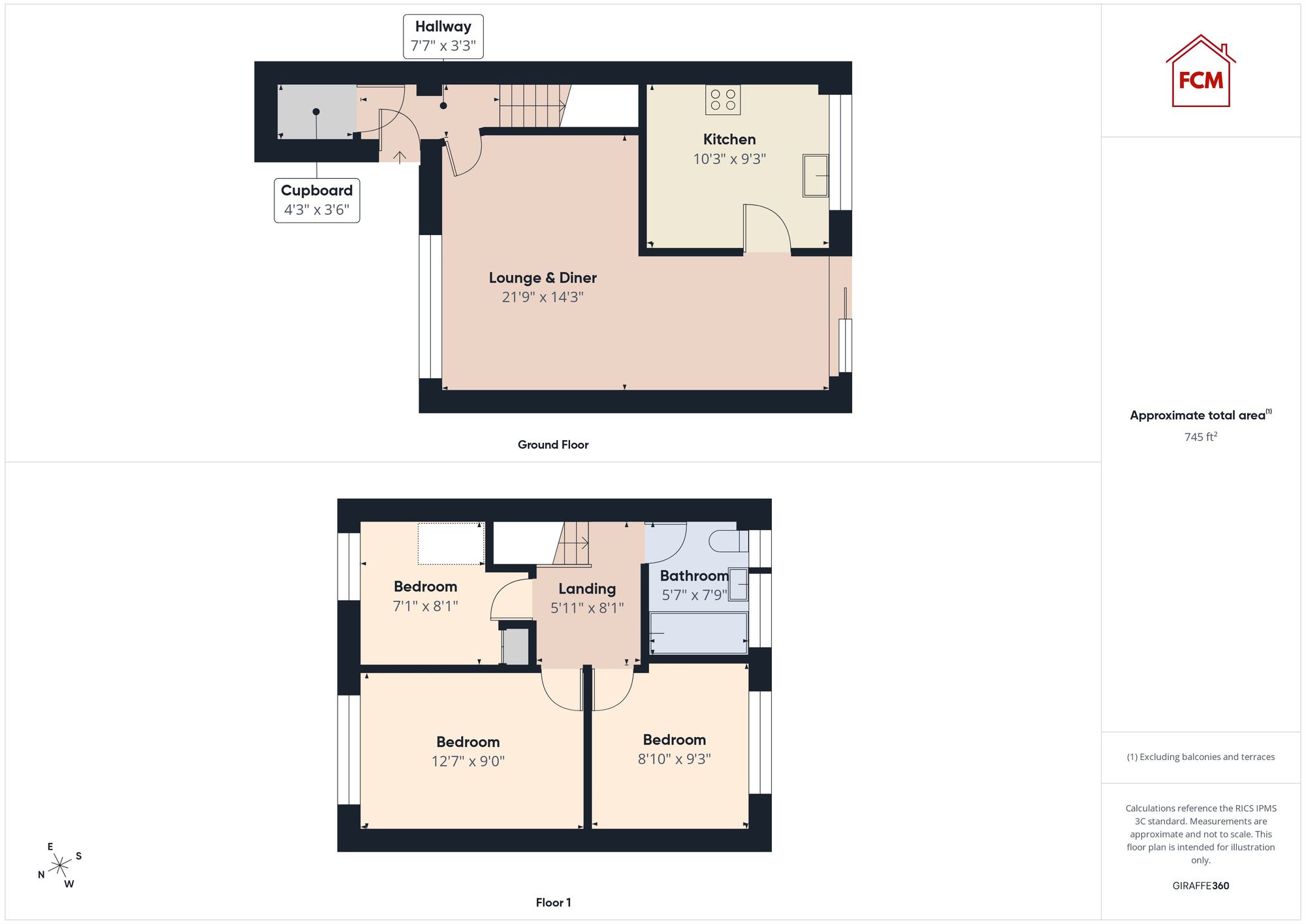 4 Wollenscroft, Workington floorplan