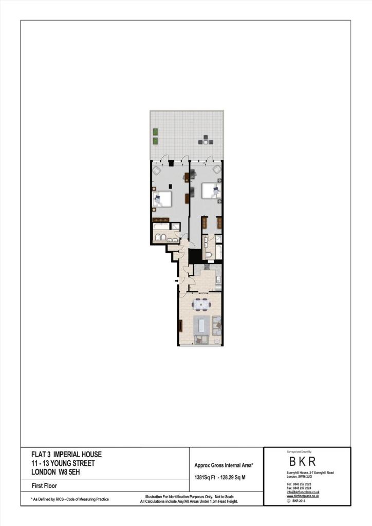 3,, Imperial House, Kensington floorplan