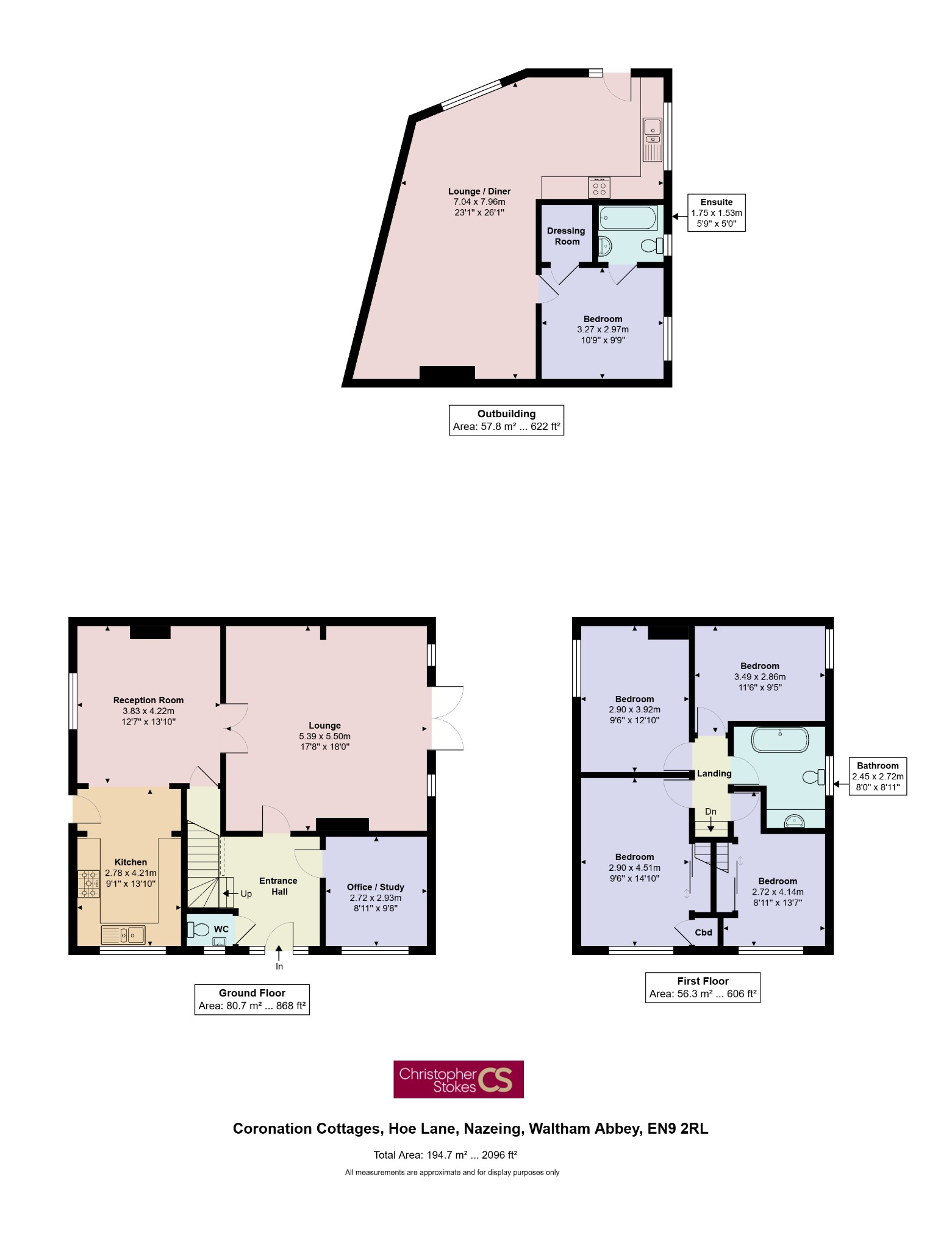 Coronation Cottages, Nazeing floorplan