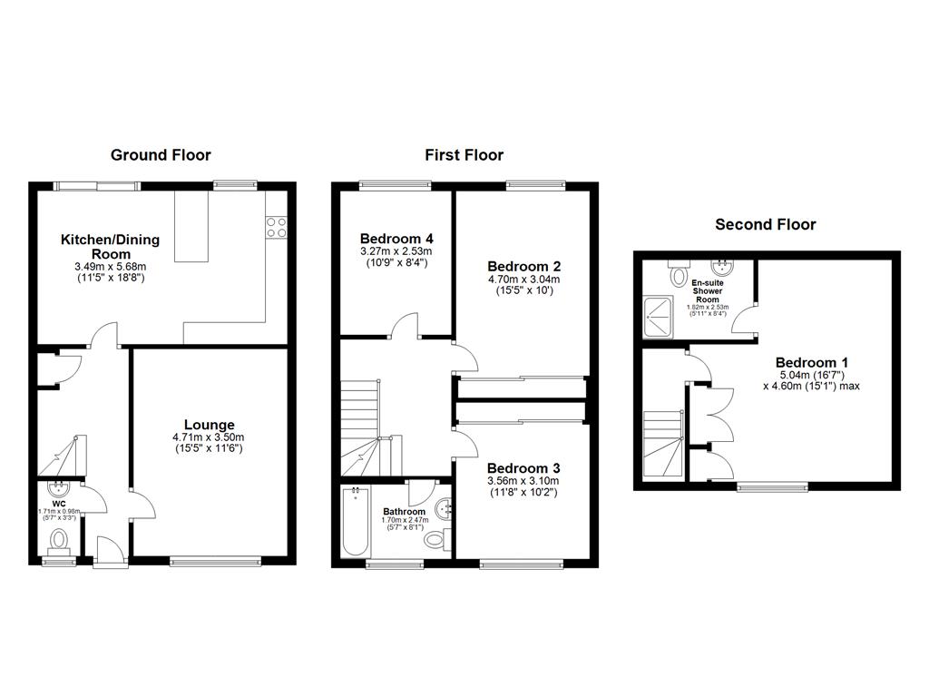 4 Bedrooms Town house to rent in St. Catherines Road, Maidstone ME15