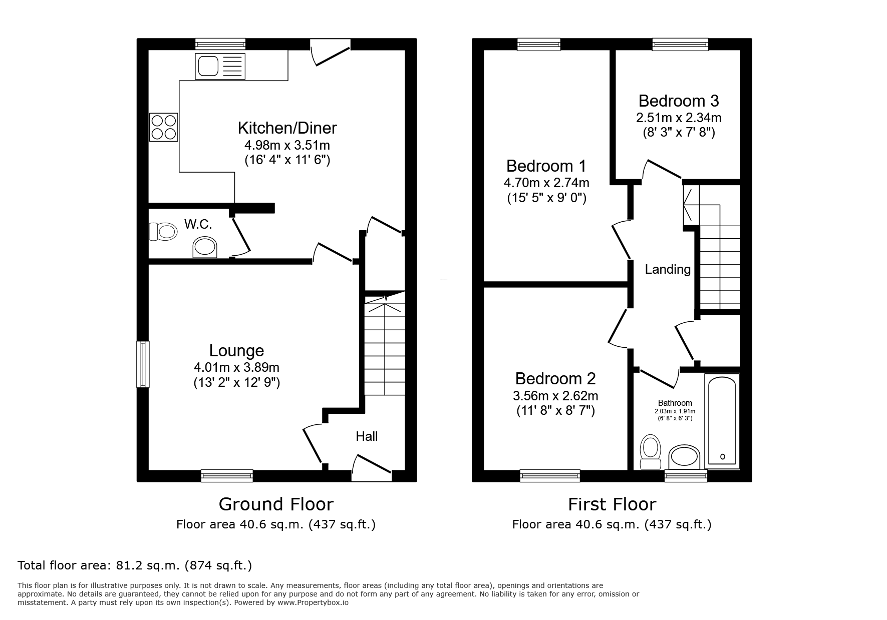 61, Low Road, Barrowby, Grantham floorplan