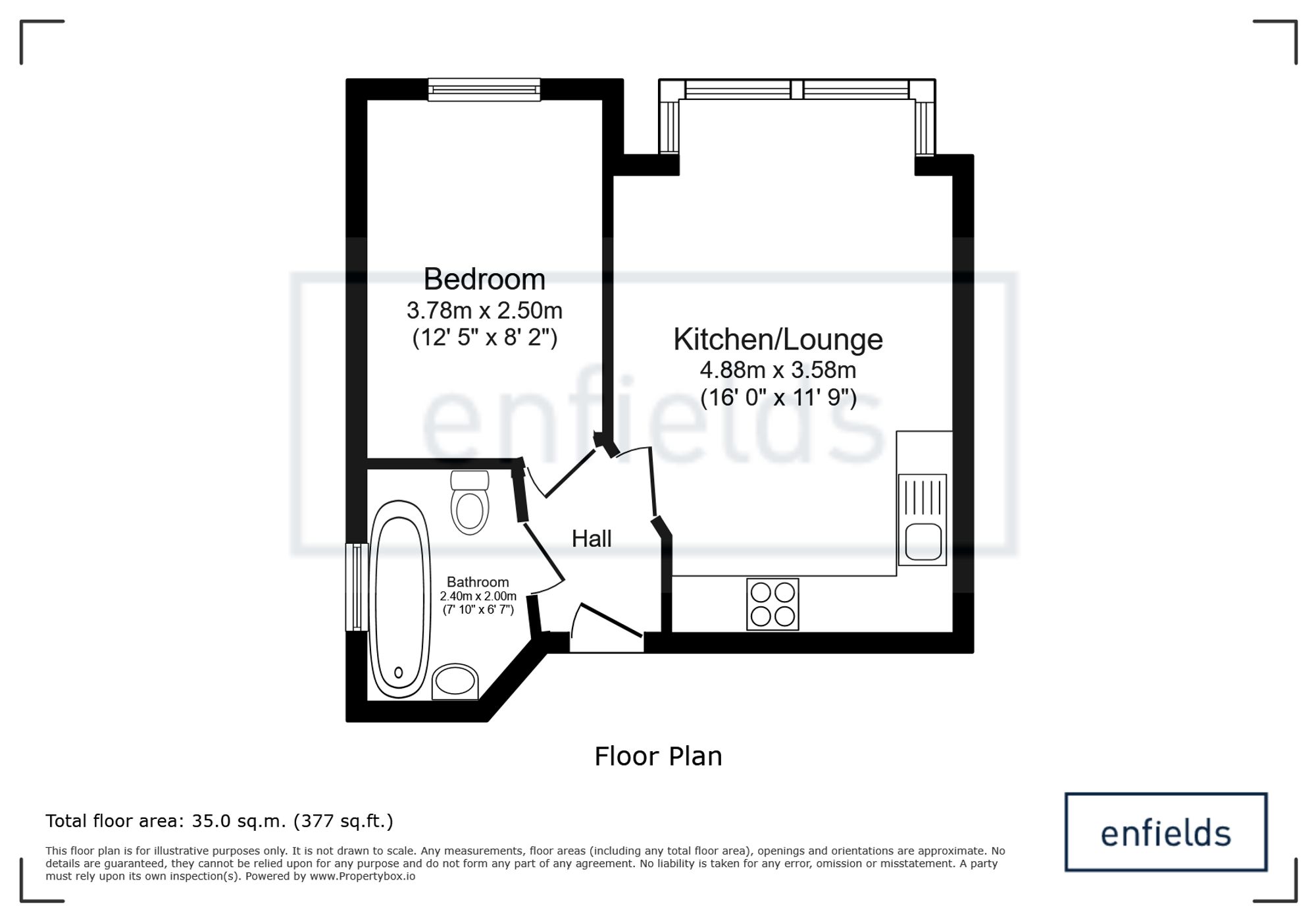 Flat 3, 84 Bitterne Road West, Southampton floorplan