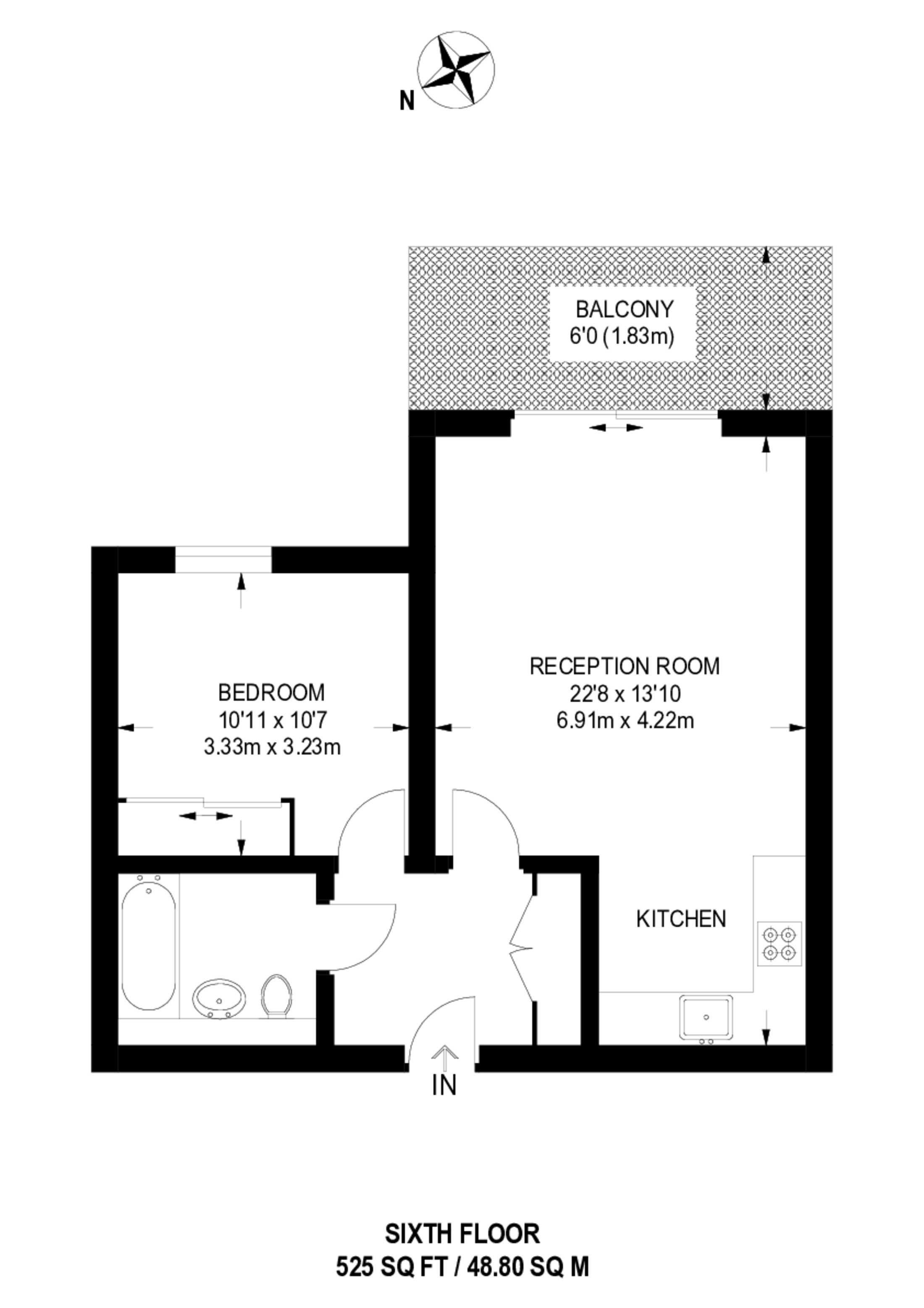 Knights Tower, Deptford floorplan