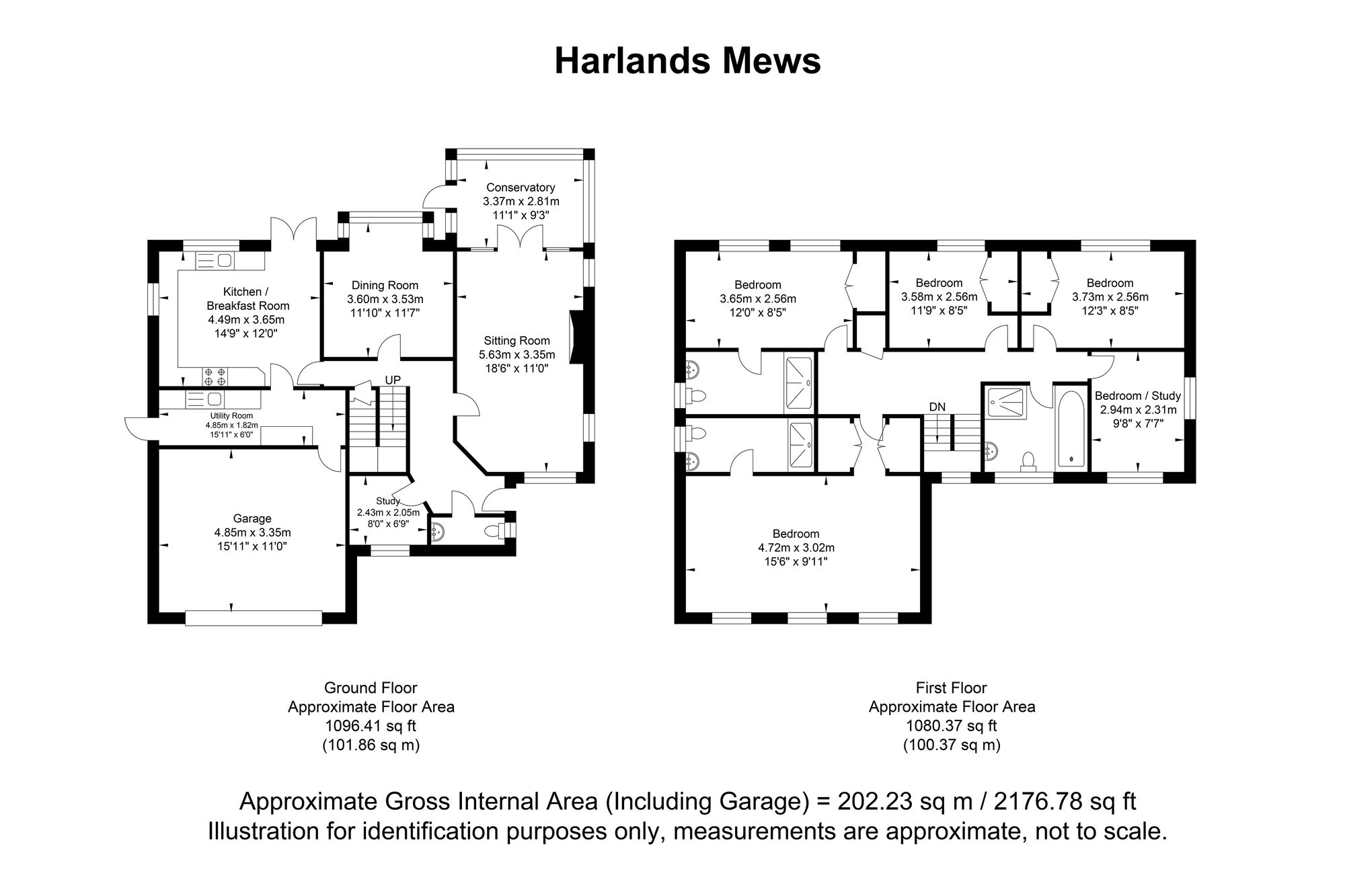 13 Harlands Mews, Uckfield floorplan