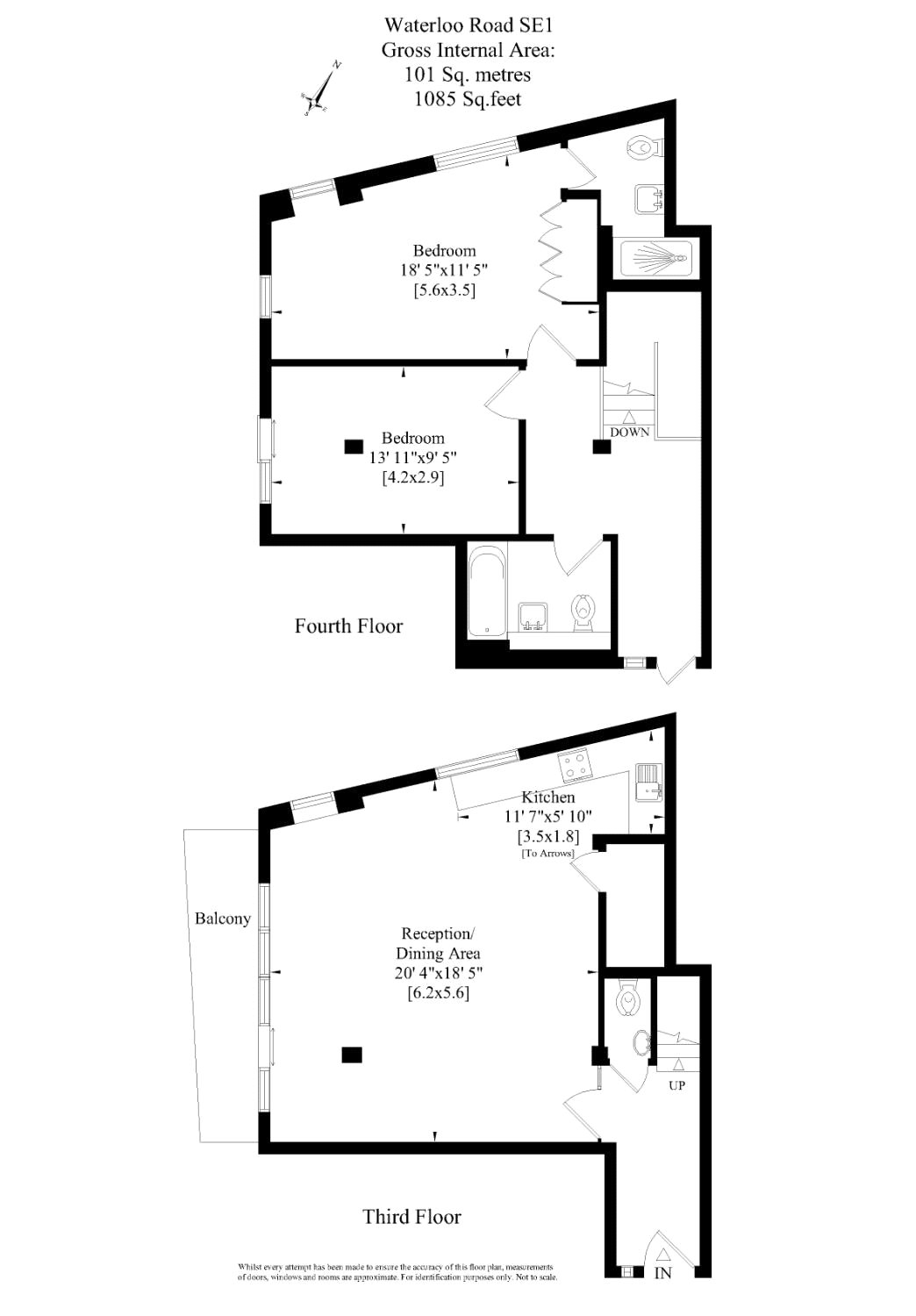 2 Bedrooms Flat for sale in Waterloo Road, London SE1