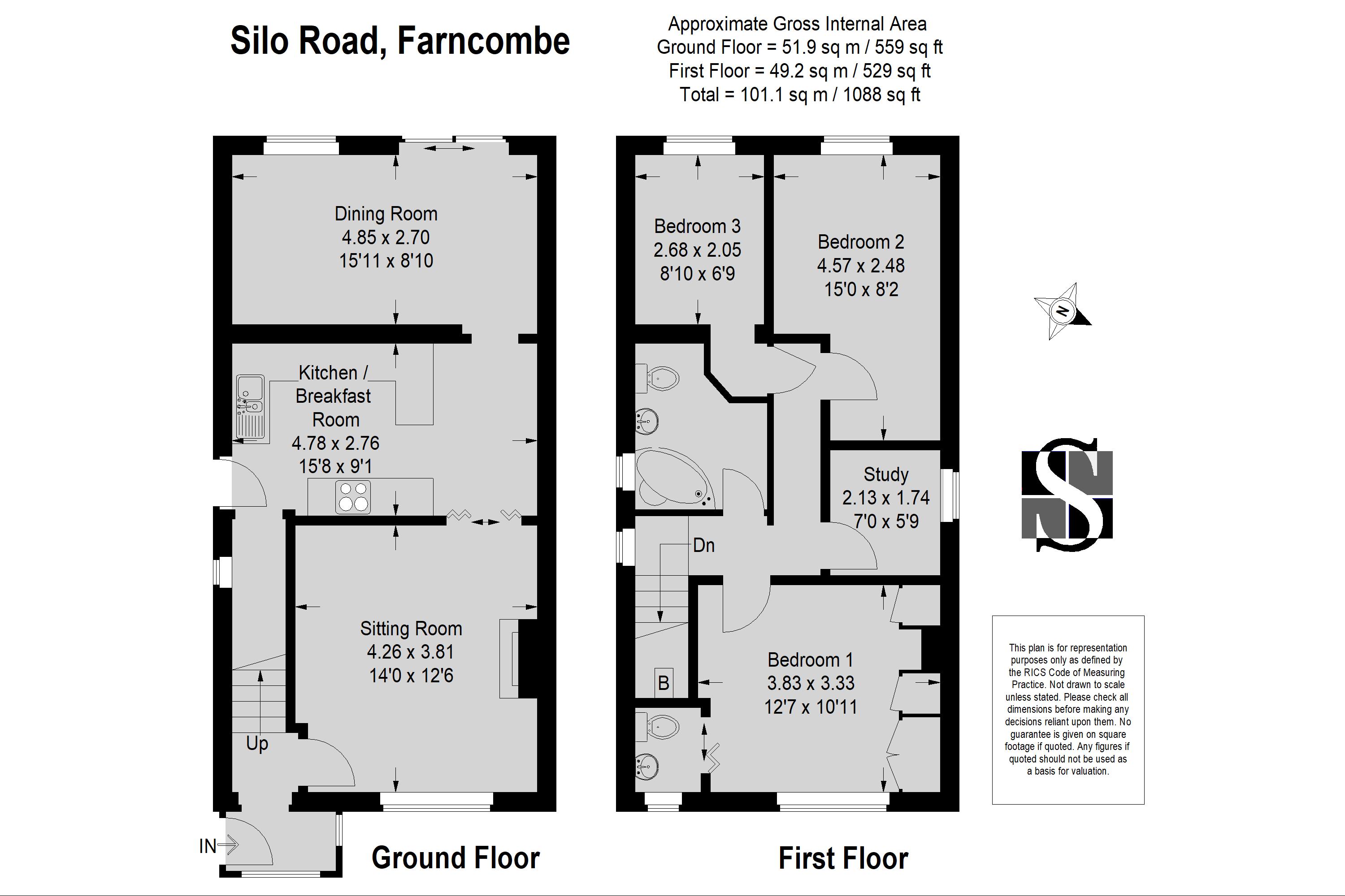 3 Bedrooms Detached house for sale in Silo Road, Godalming GU7