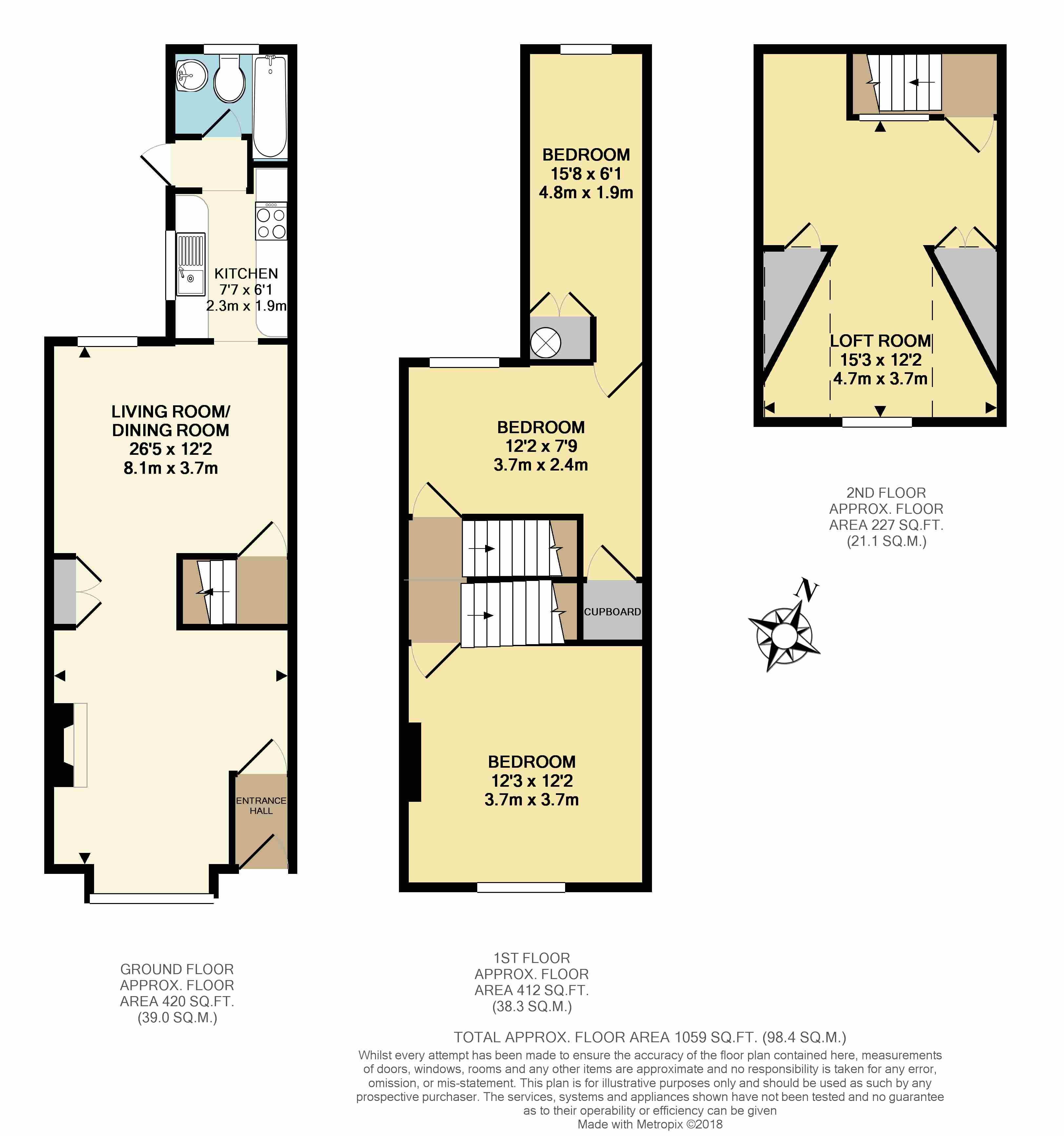 Free property report 25 Filey Road, Reading, RG1 3QG Chimnie
