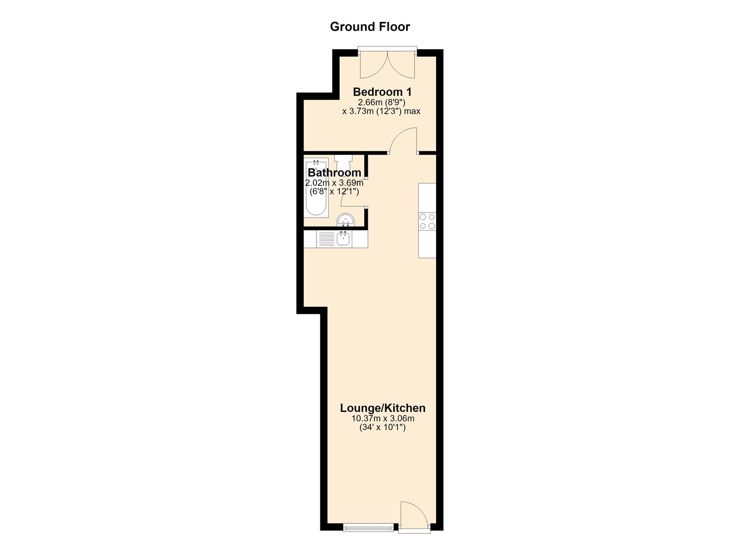 Canterbury Street, Gillingham floorplan