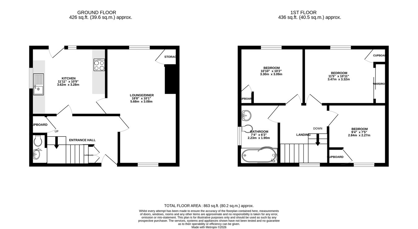 17, Ffynnon Dewi, Brecon floorplan