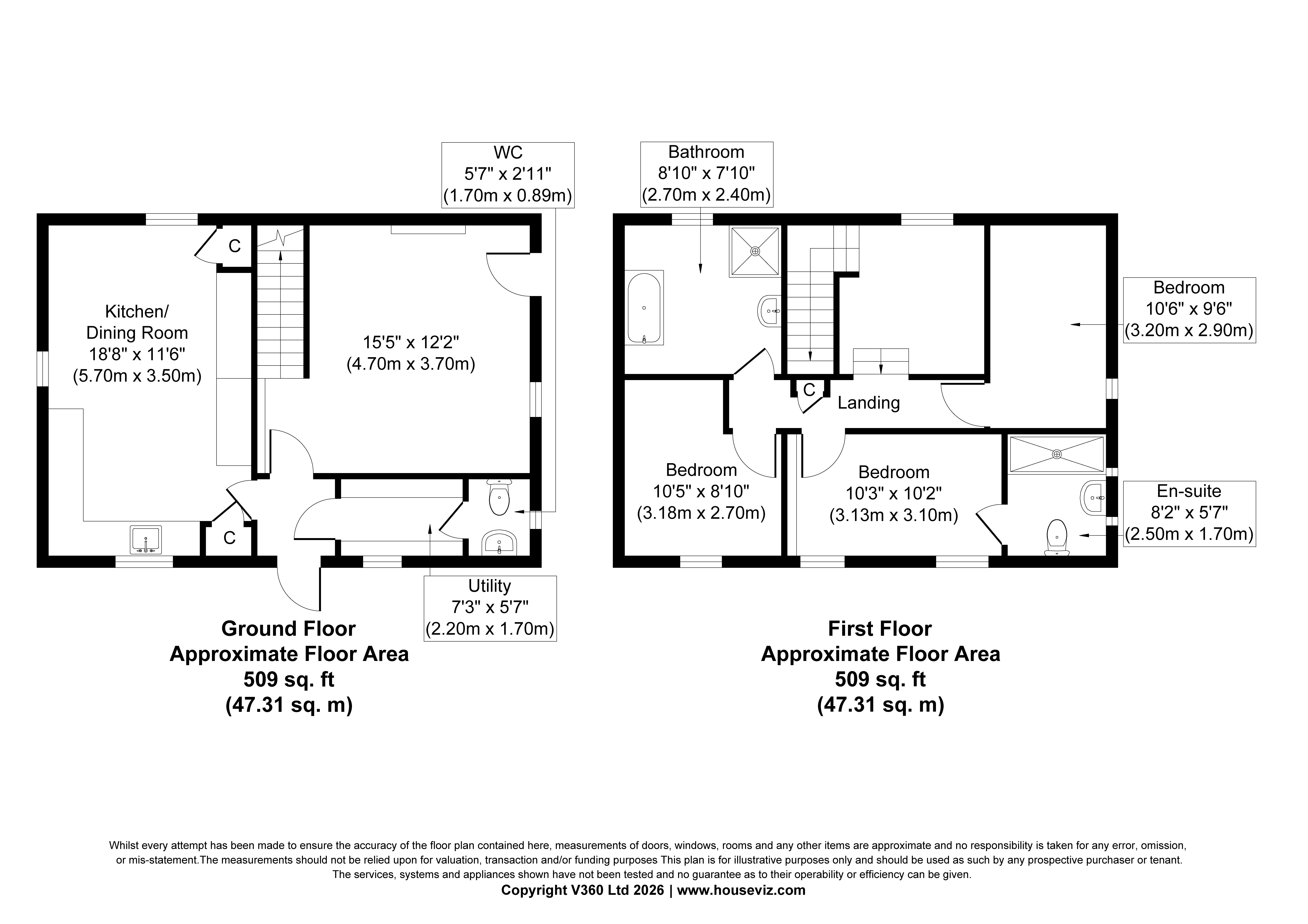 8, Bloomfield Court, Sudbury floorplan