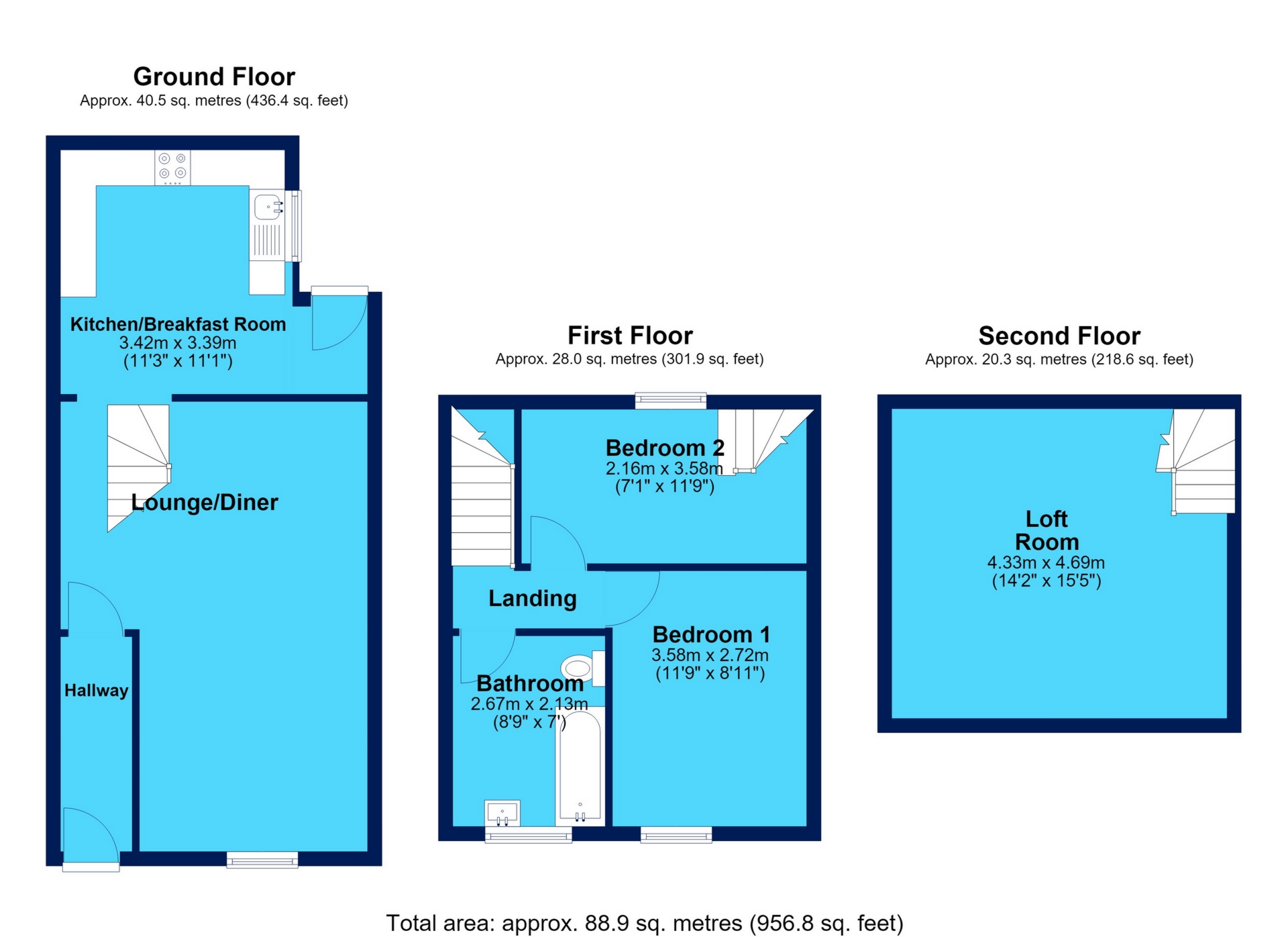 6, Cwm Road, Waunlwyd floorplan