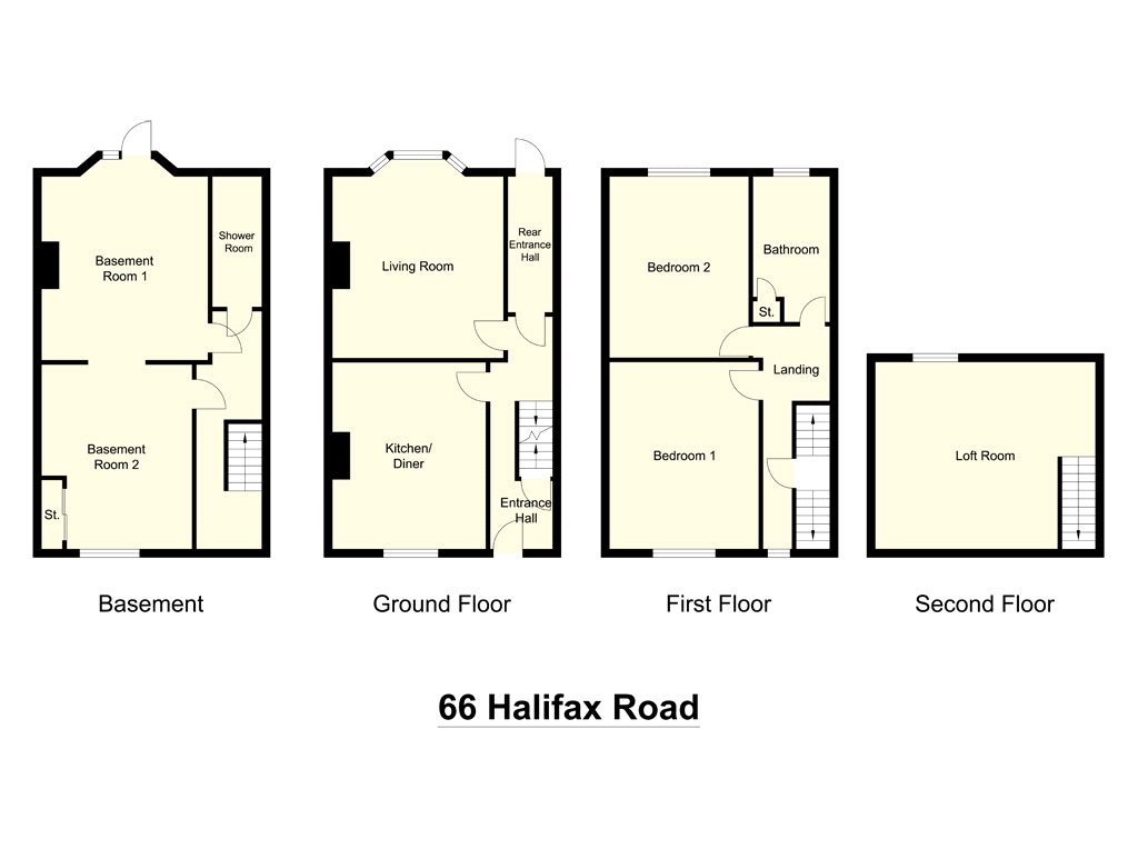 2 bed terraced house for sale in Halifax Road, Dewsbury, West Yorkshire