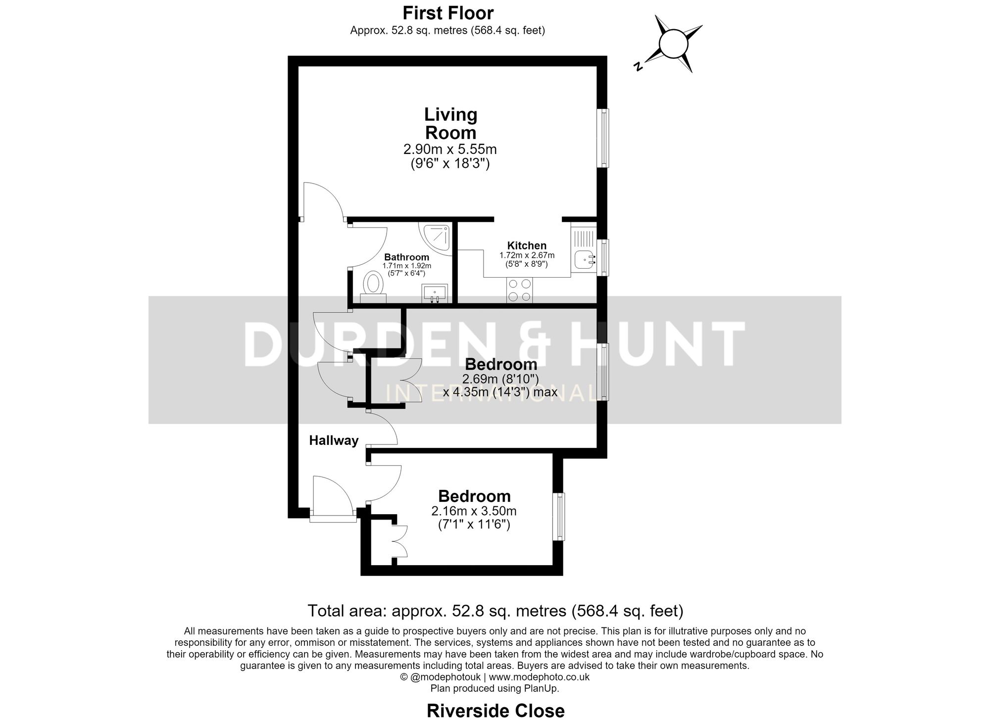 66 Riverside Close, London floorplan