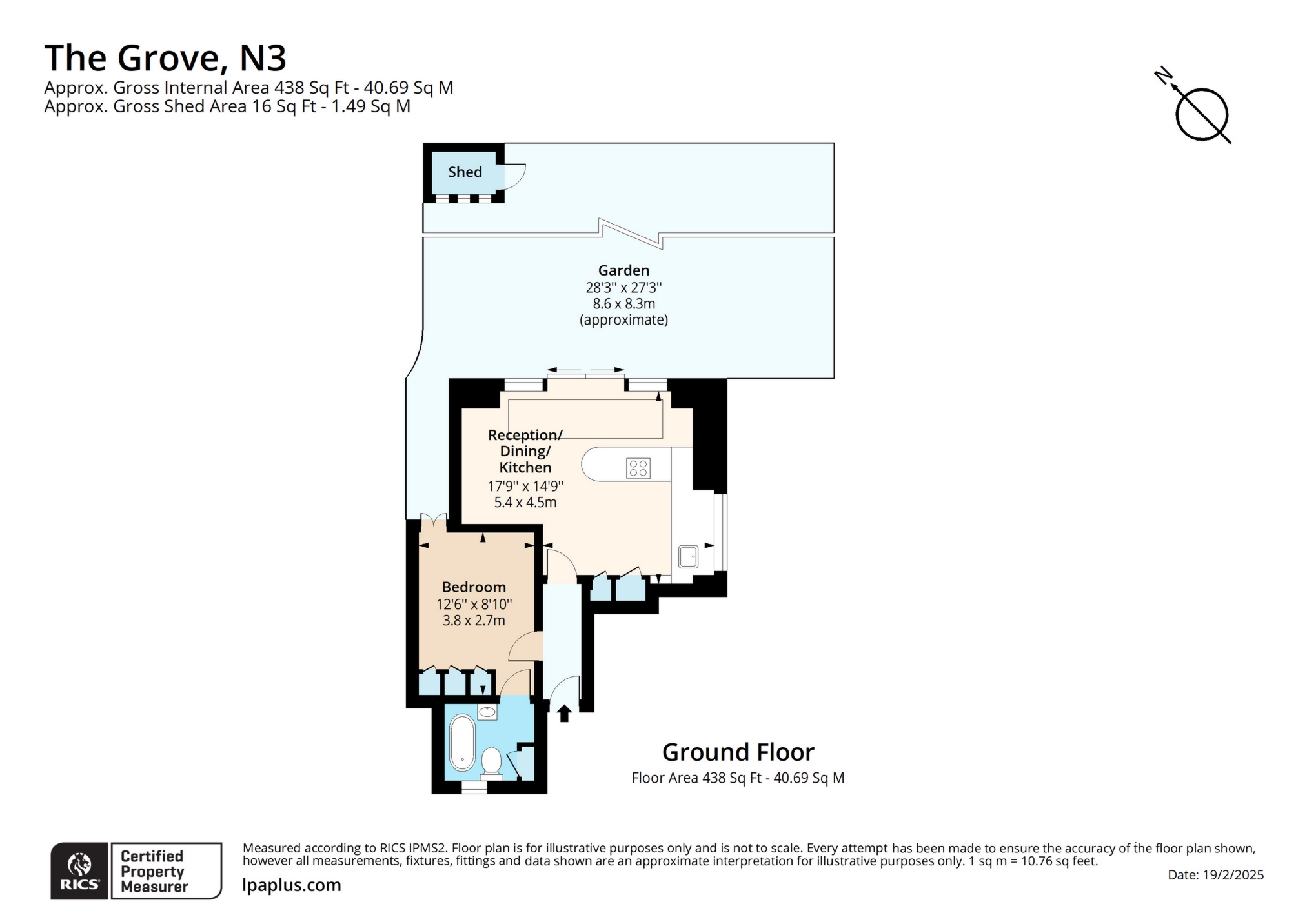 1 3, The Grove, London floorplan