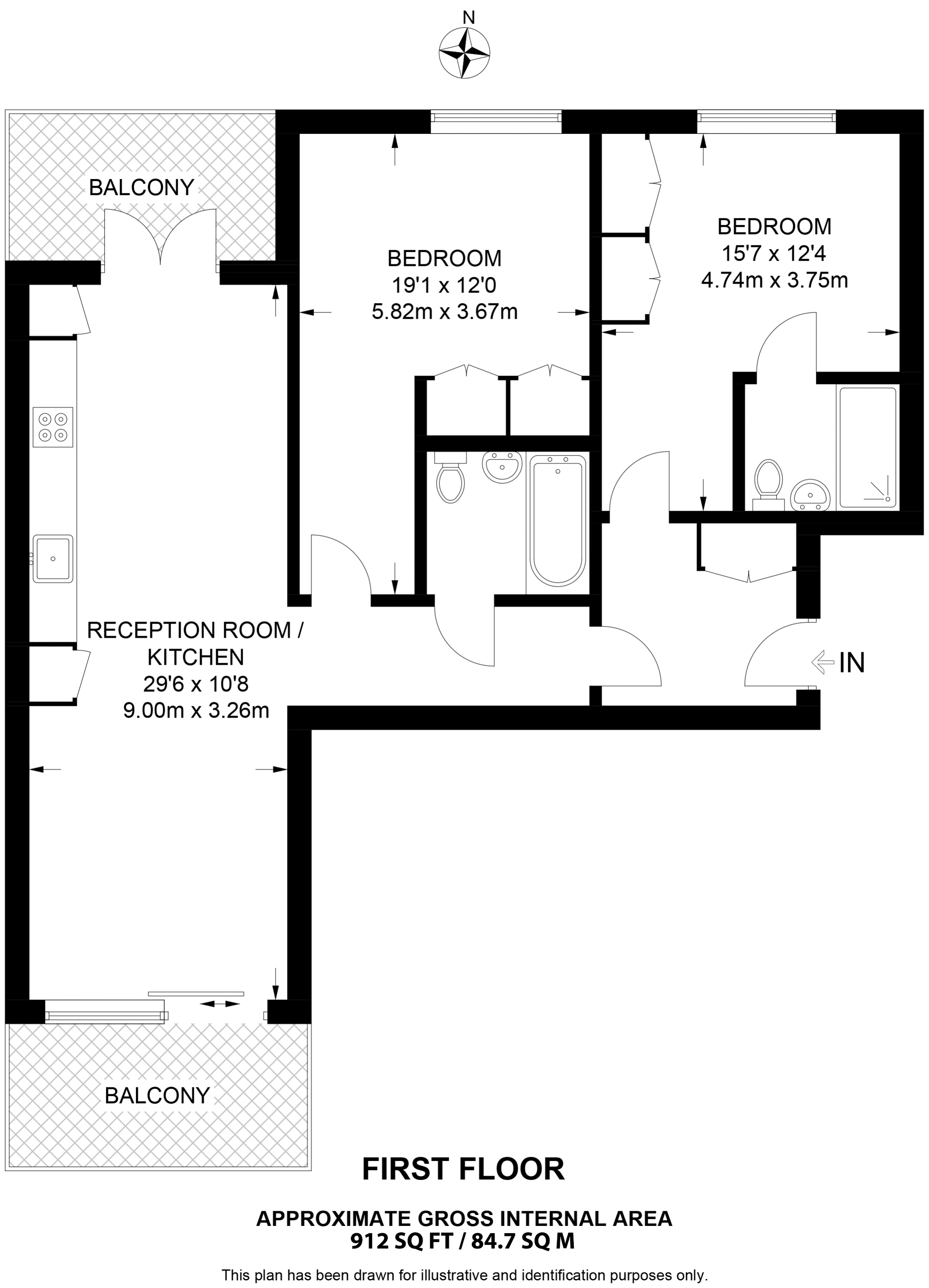 Masthead House, E16, Docklands floorplan