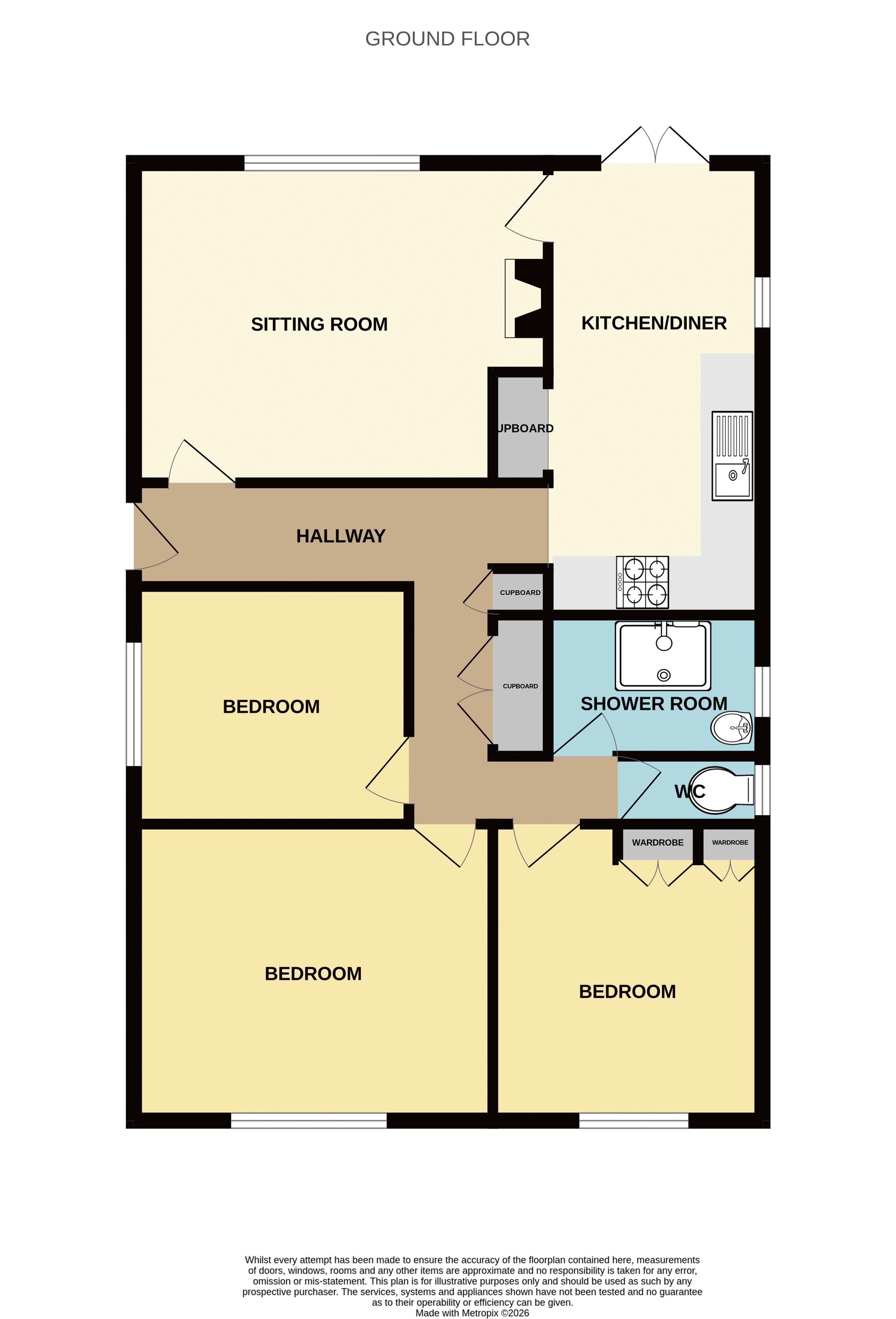 82, Barons Road, Bury St. Edmunds floorplan