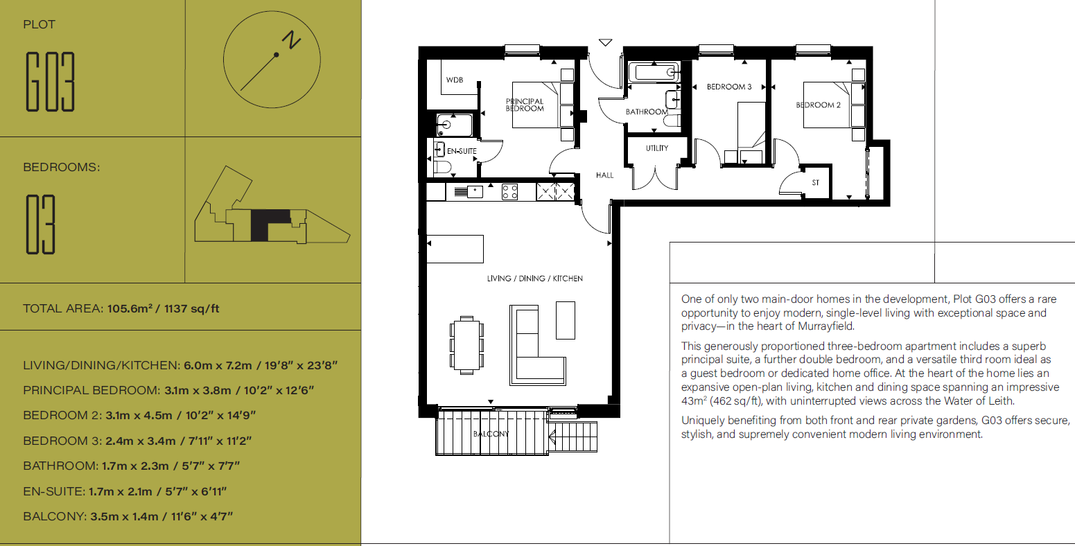 Plot G03 - Murrayfield Park,, Plot G03 - Murrayfield Park, Edinburgh floorplan