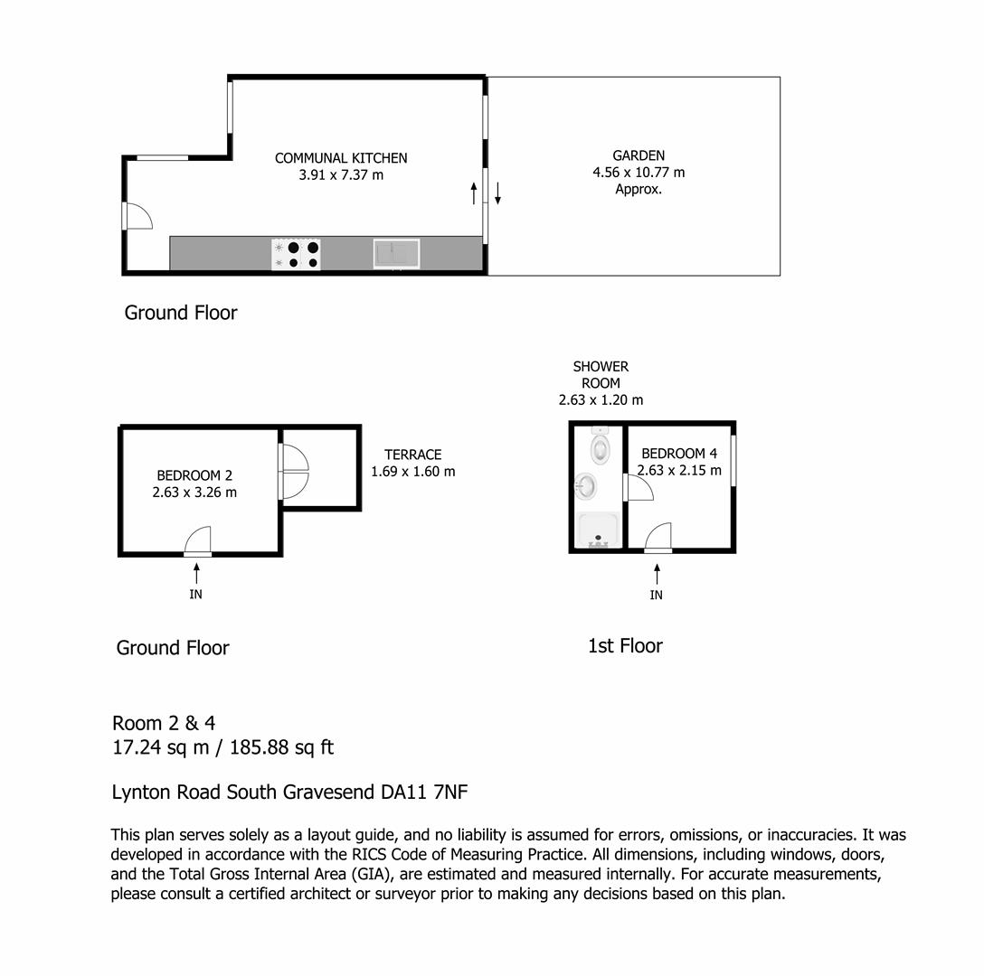 Room 2 And 4 17 Lynton Road South Gravesend Da11 7