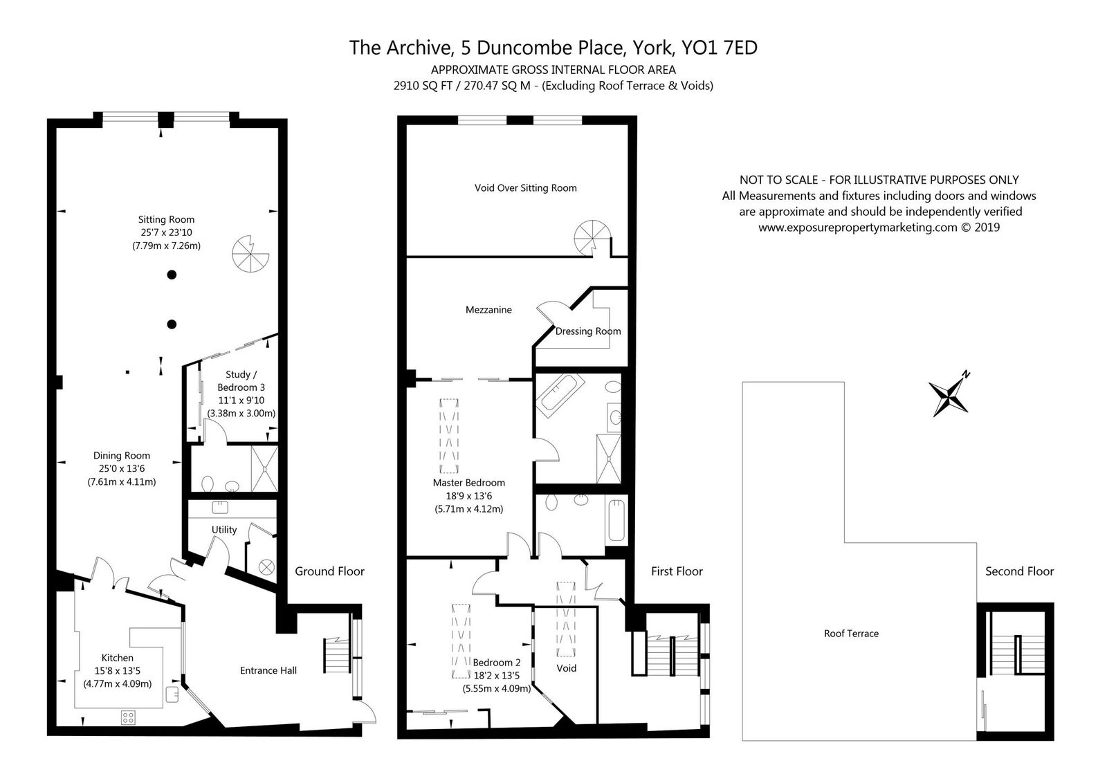 3 Bedrooms Flat for sale in Duncombe Place, York YO1