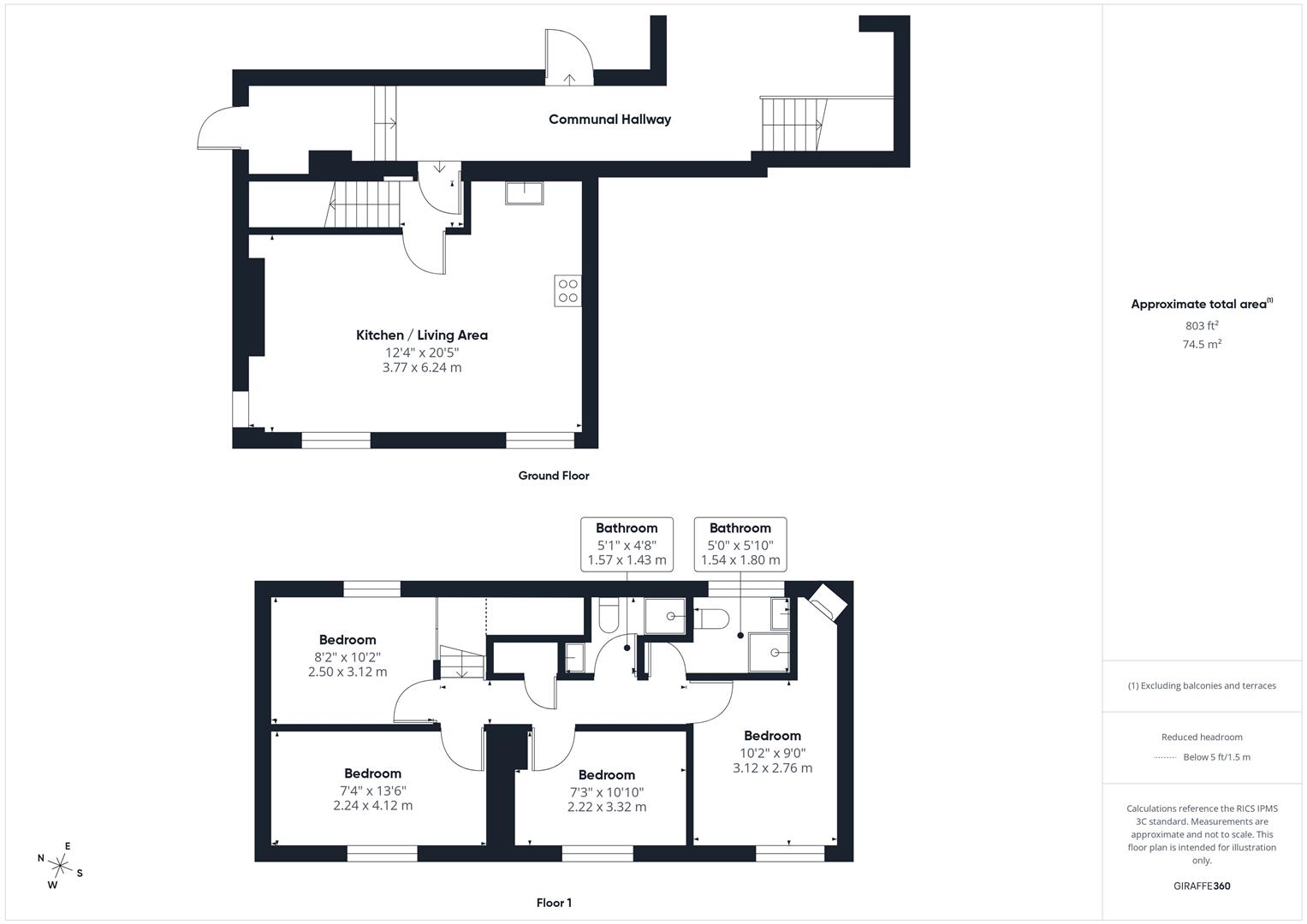 Flat 2, 26, Waterloo Street, Clifton floorplan