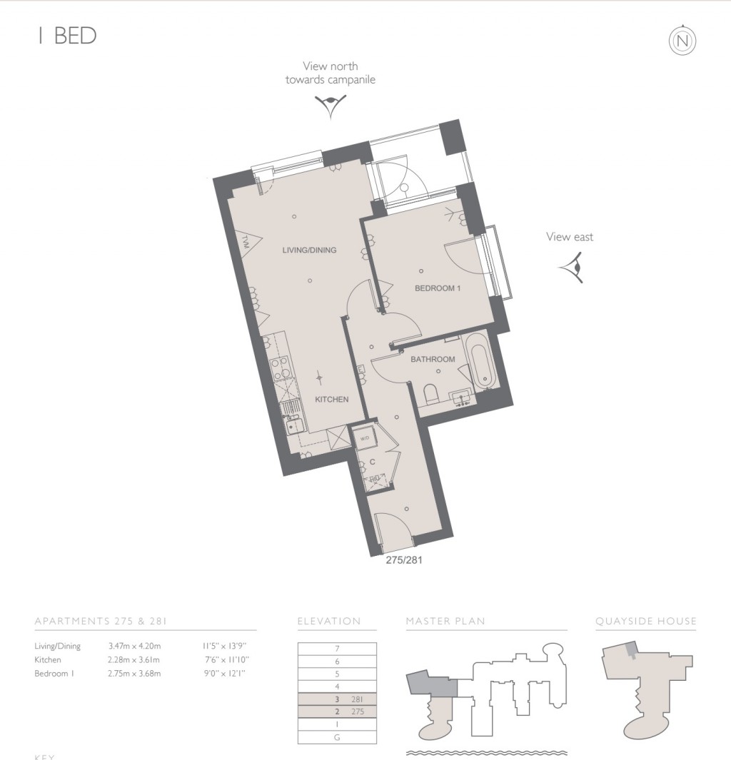 1 Bedrooms Flat for sale in Quayside House, Kew Bridge Road, Brentford TW8