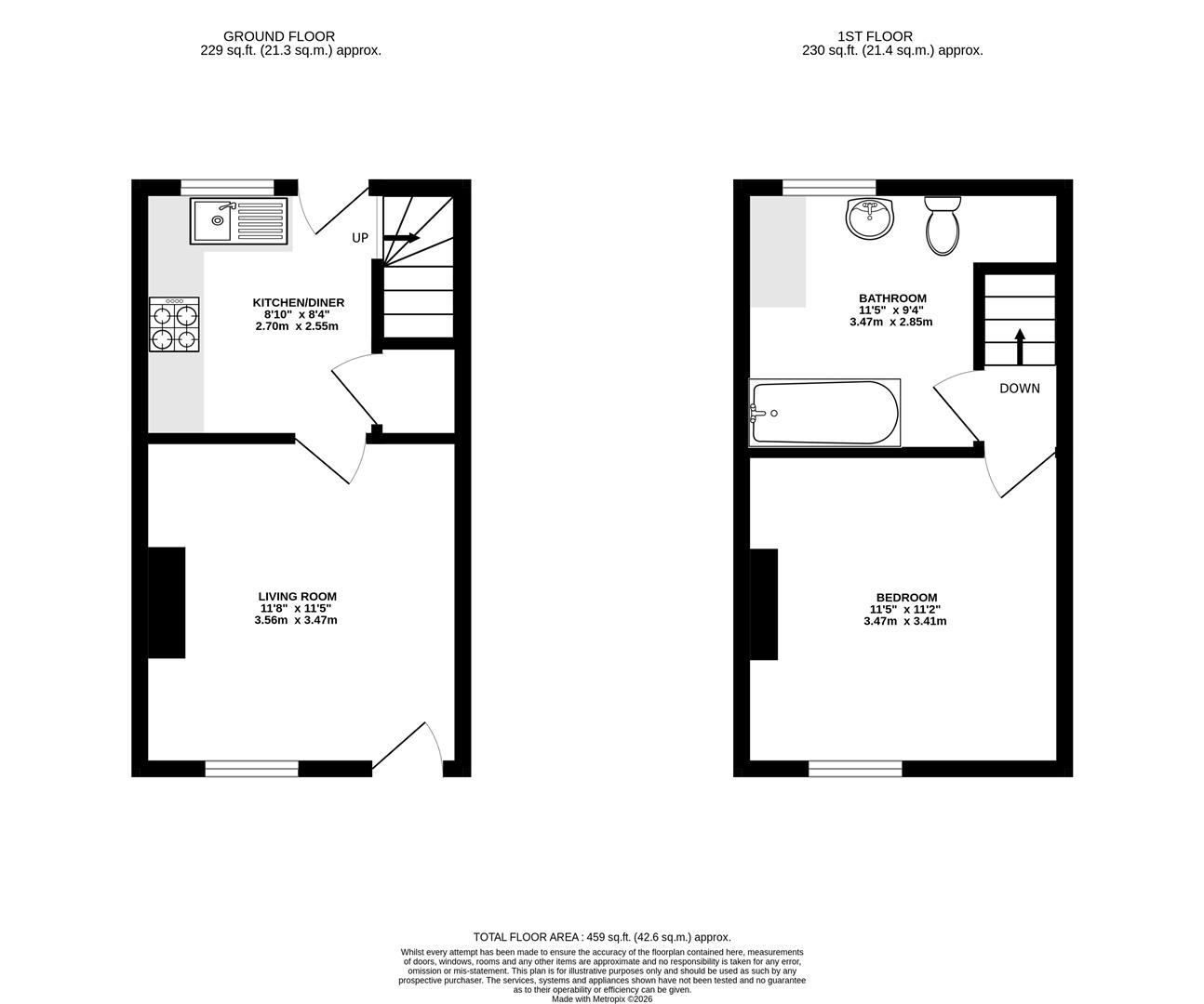 48, Stewart Road, Sheffield floorplan