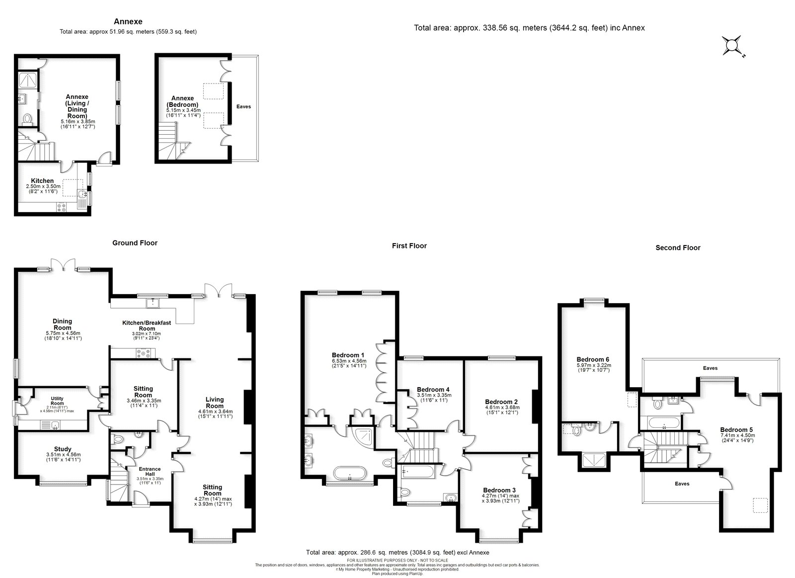 Nightingale Road, Rickmansworth, Hertfordshire WD3, 6 bedroom semi