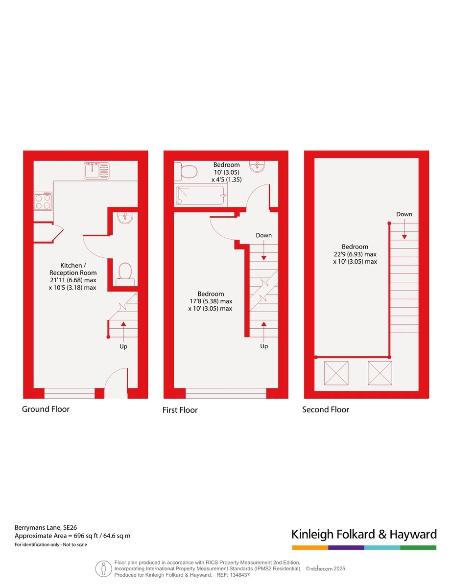Flat 8, Crown Court,, Berrymans Lane, London floorplan