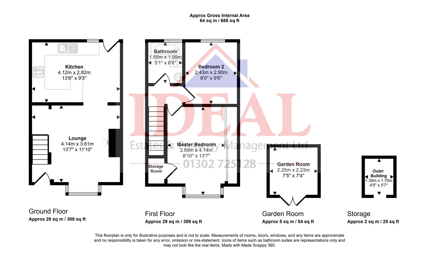 33, Herbert Road, Doncaster floorplan
