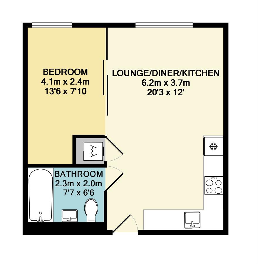 1 Bedrooms Flat to rent in Skyline Plaza, Town Centre, Basingstoke, Hants RG21