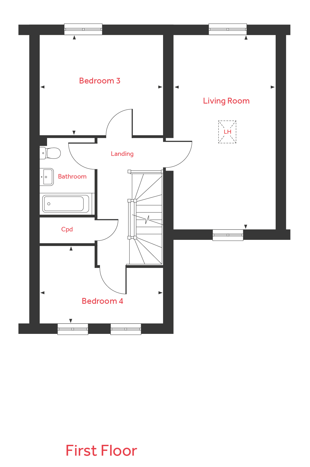 Orchard Green, Kingsbrook, Aylesbury HP22, 4 bedroom town house for