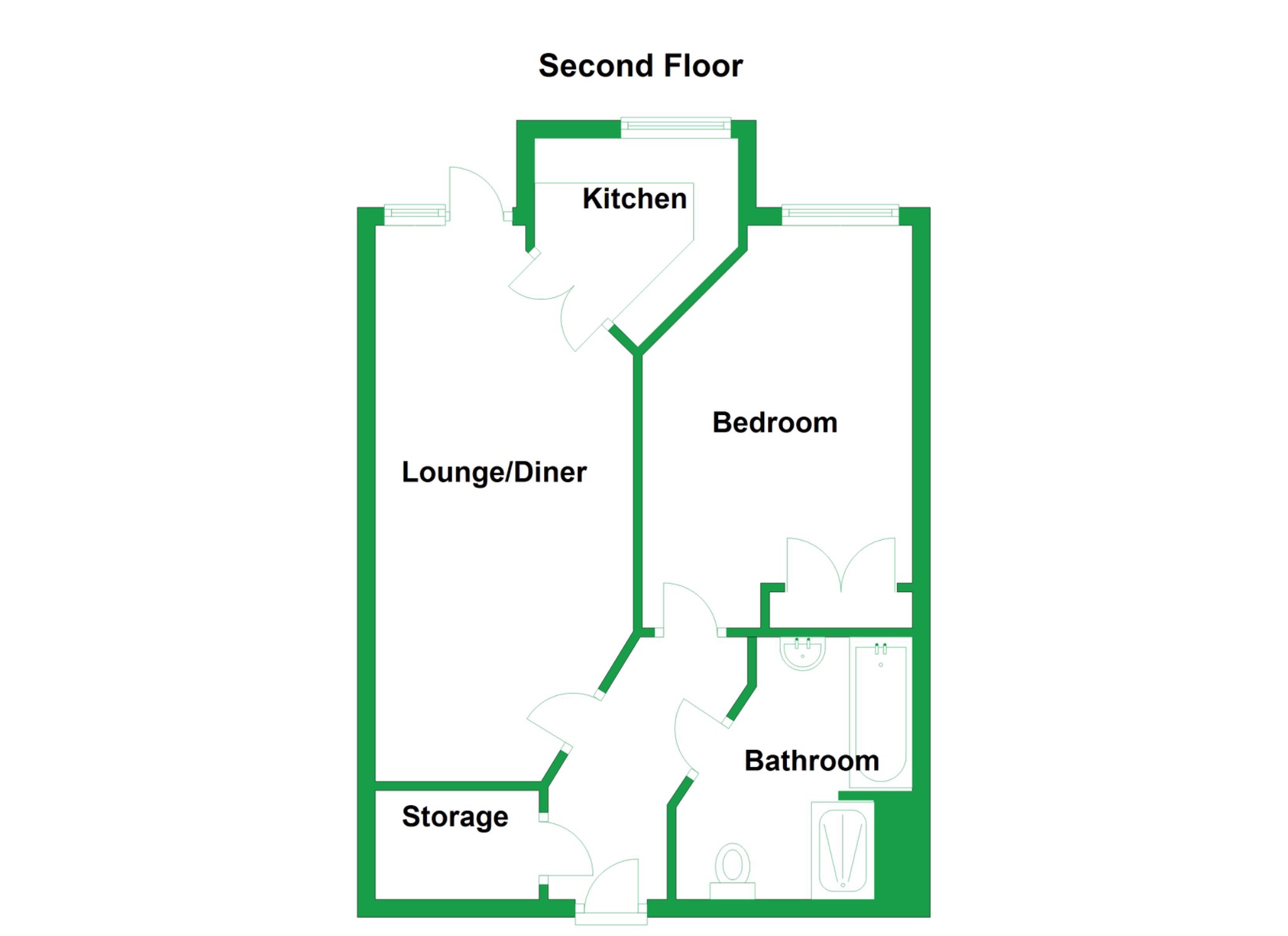 Flat 49, Nelson Court, Gravesend floorplan