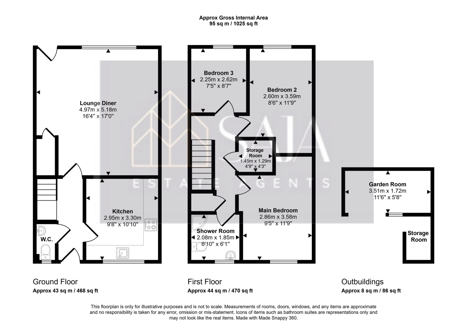 54, Barry Way, Basingstoke floorplan