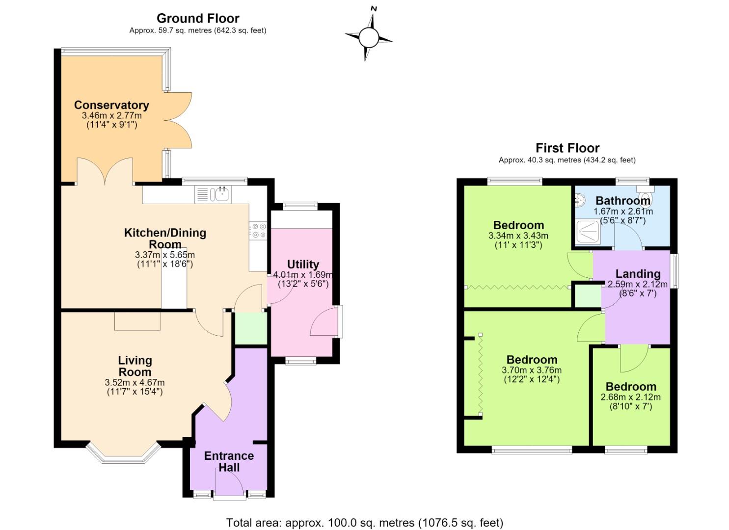 25, Manor Road, Coalville floorplan