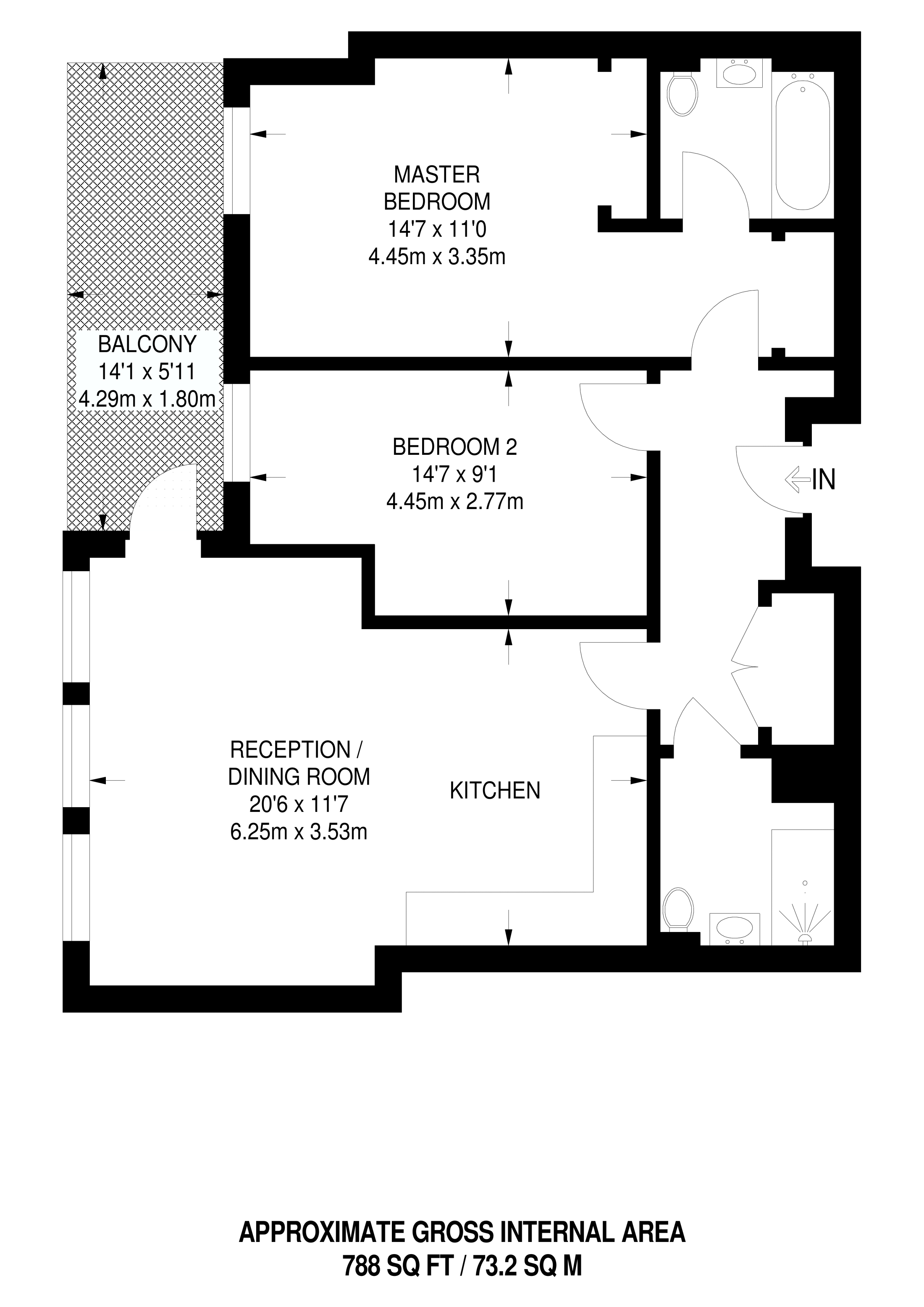 2 Bedrooms Flat to rent in Duke Of Wellington Avenue, Woolwich SE18