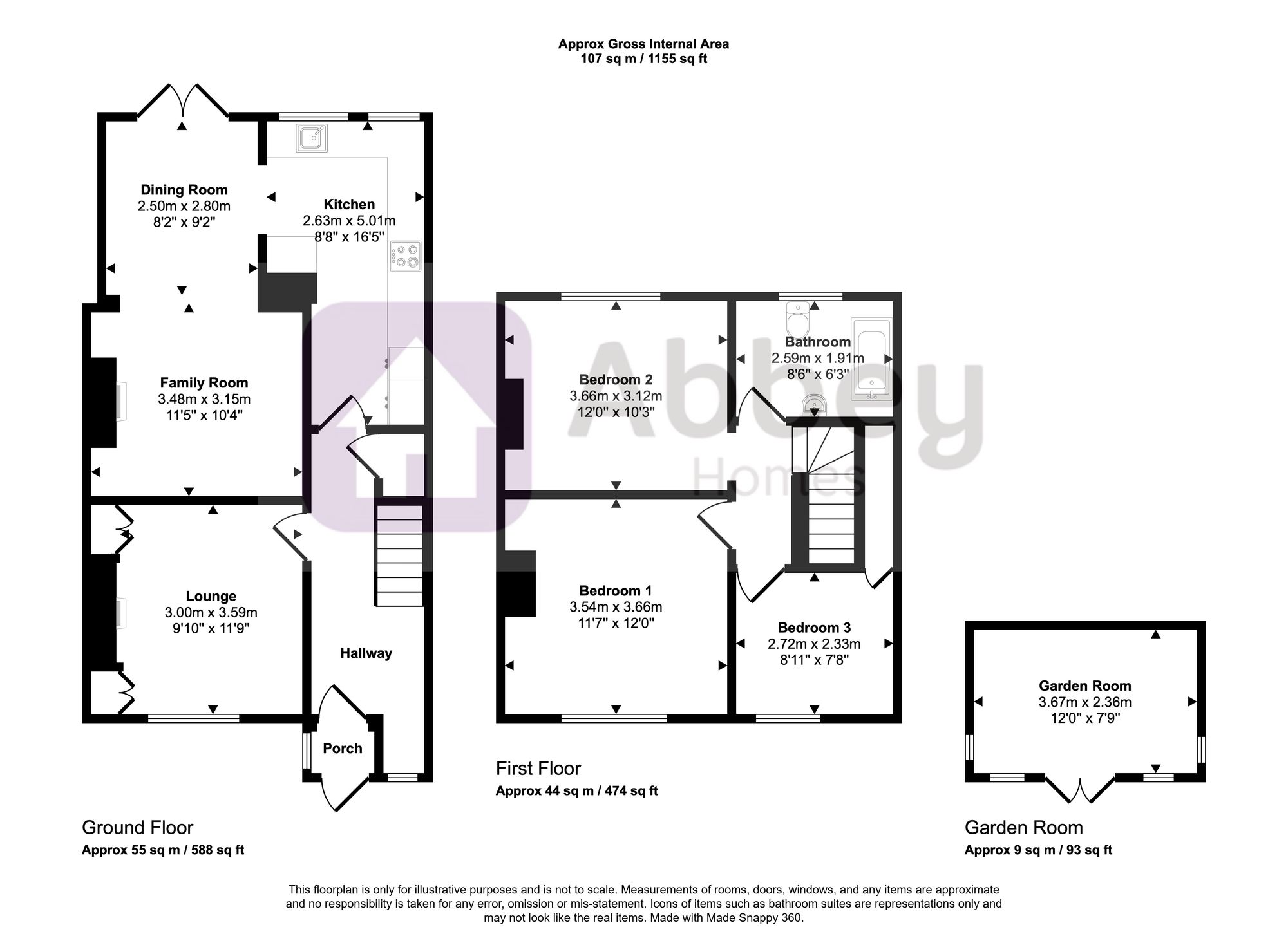 77 Buckminster Road, Leicester floorplan
