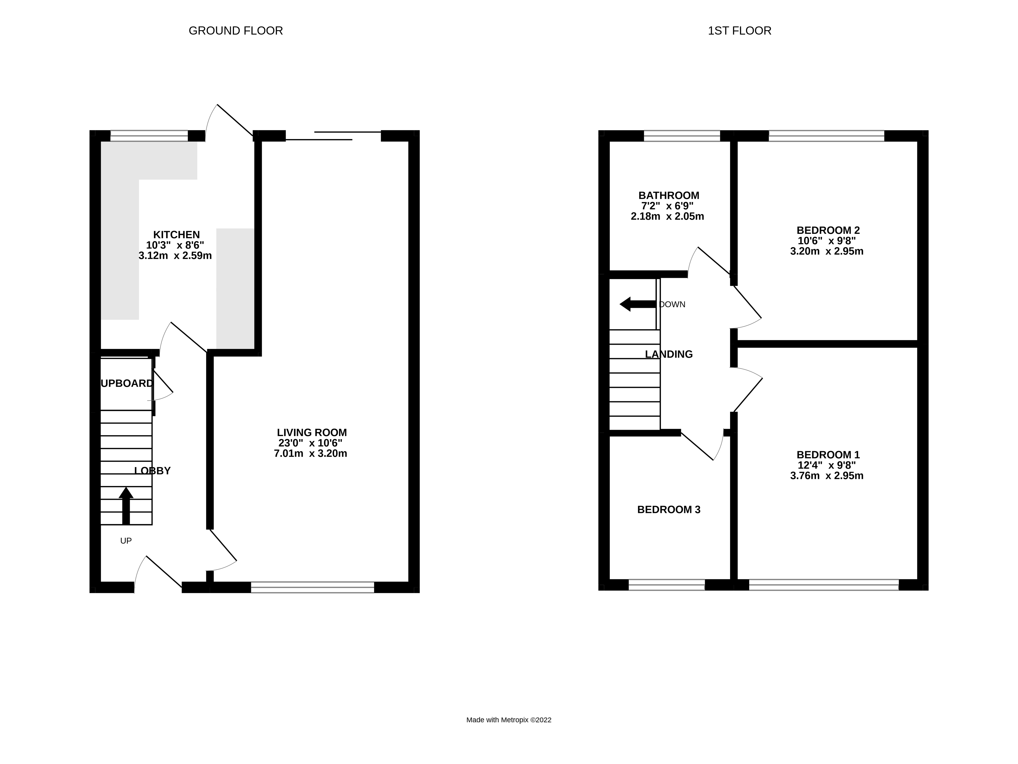 Downs Way, East Preston, West Sussex BN16, 3 bedroom terraced house for