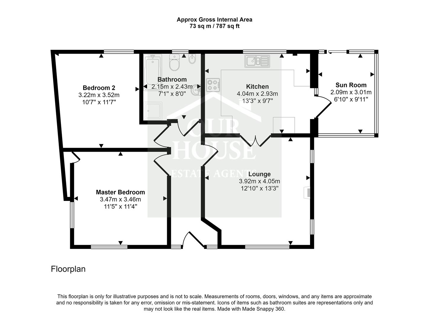 2, The Levels, Hornsea floorplan